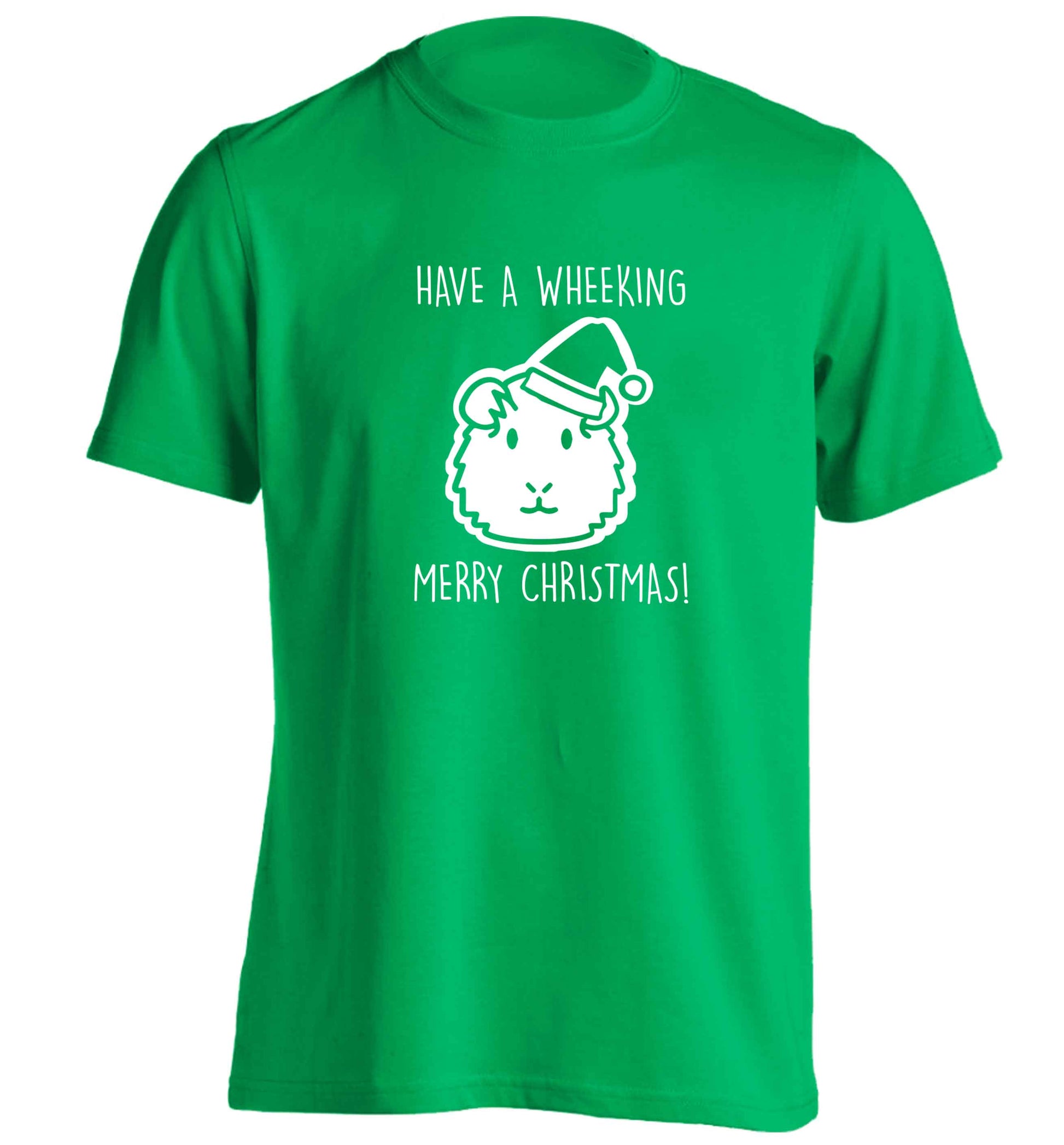 Have a wheeking merry Christmas adults unisex green Tshirt 2XL