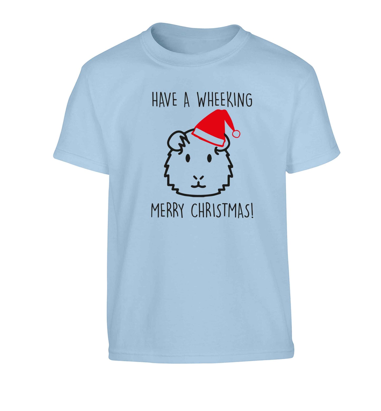 Have a wheeking merry Christmas Children's light blue Tshirt 12-13 Years