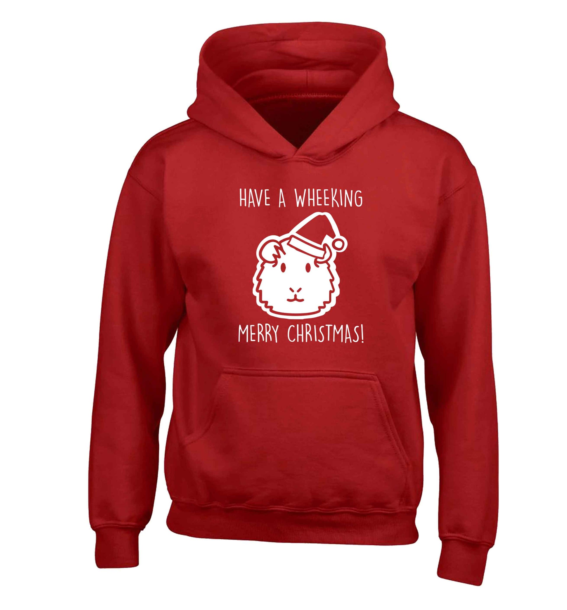 Have a wheeking merry Christmas children's red hoodie 12-13 Years