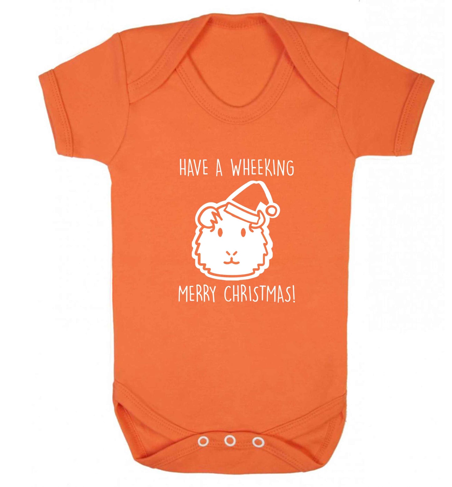 Have a wheeking merry Christmas baby vest orange 18-24 months