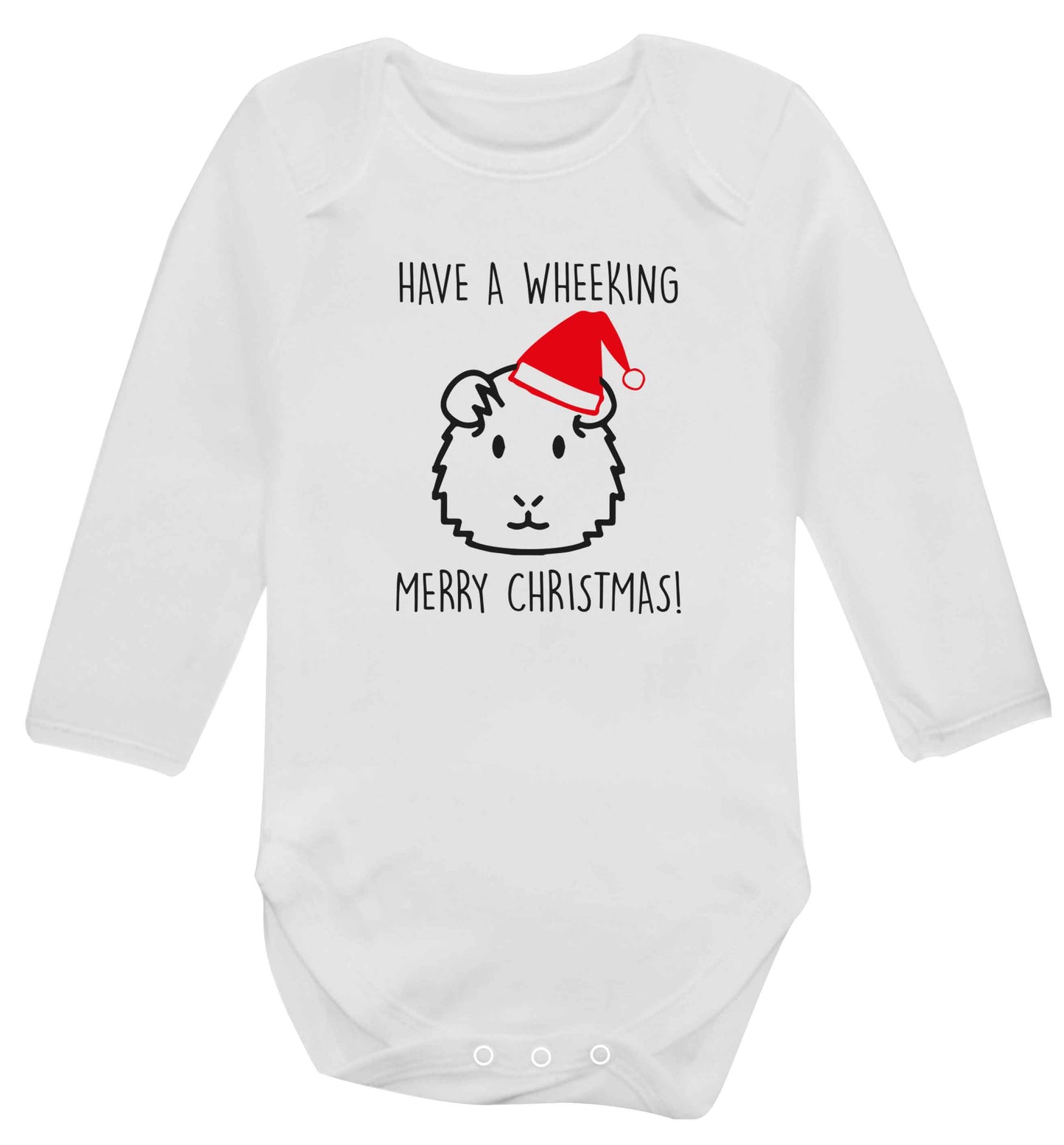 Have a wheeking merry Christmas baby vest long sleeved white 6-12 months