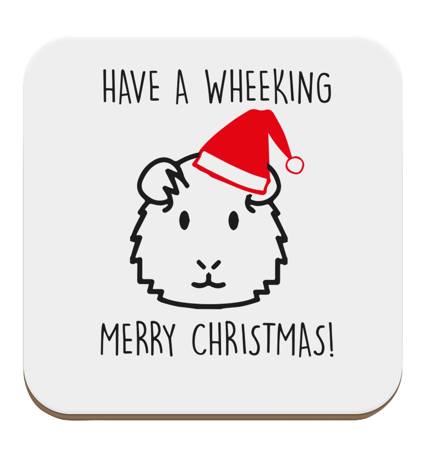 Have a wheeking merry Christmas set of four coasters