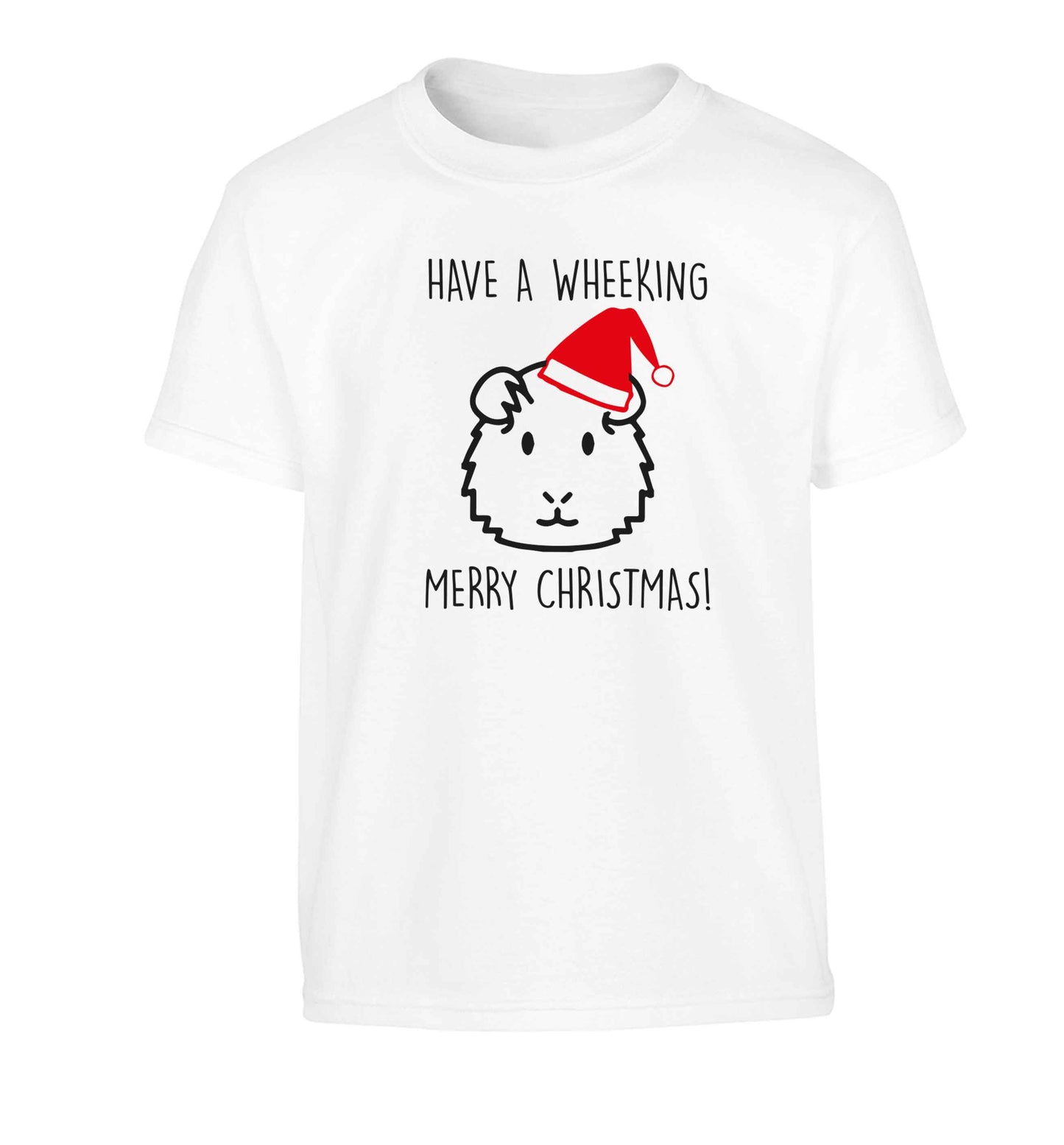 Have a wheeking merry Christmas Children's white Tshirt 12-13 Years
