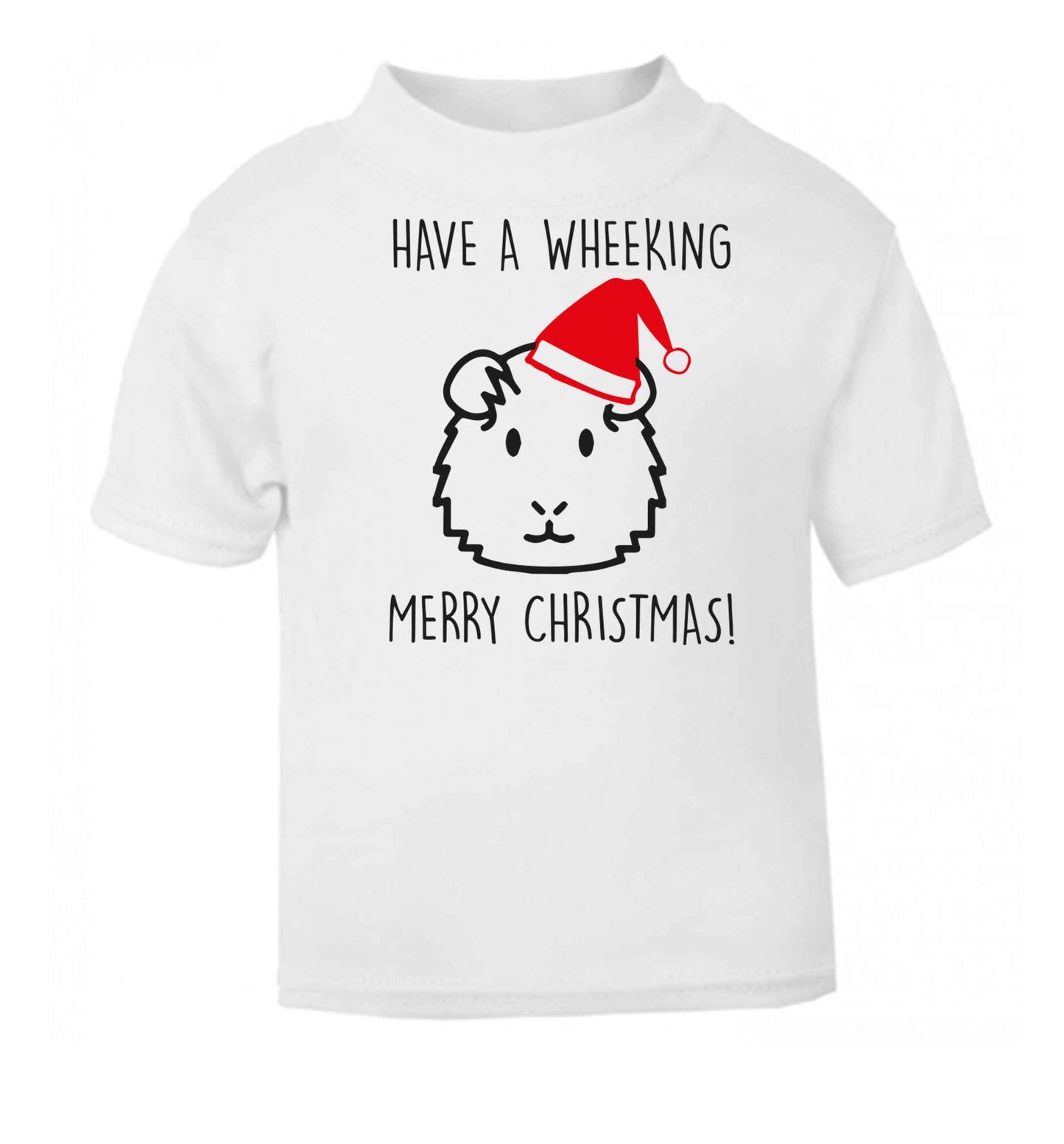 Have a wheeking merry Christmas white baby toddler Tshirt 2 Years