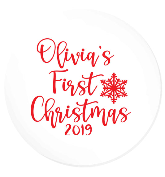 Personalised first Christmas - script text | Magnet