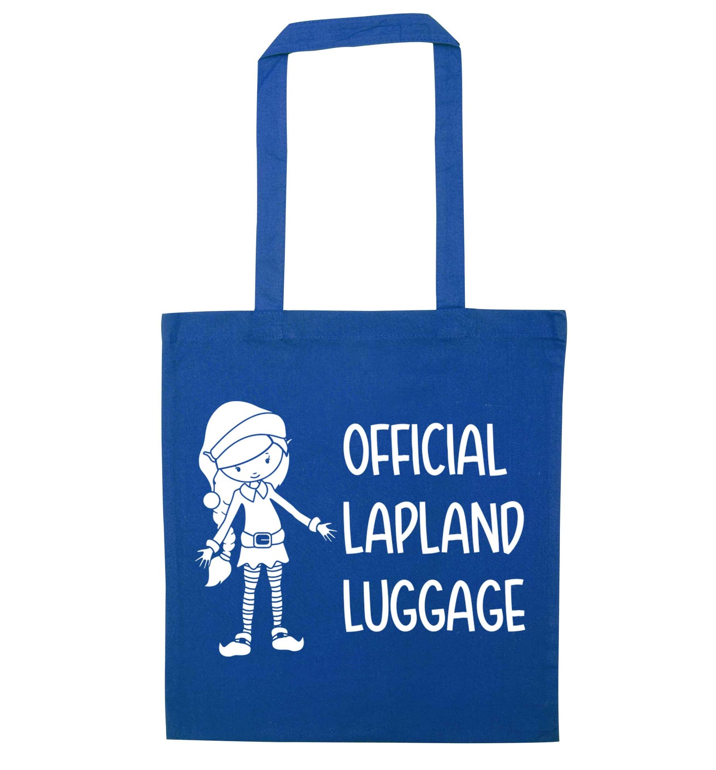 Official lapland luggage - Elf snowflake blue tote bag
