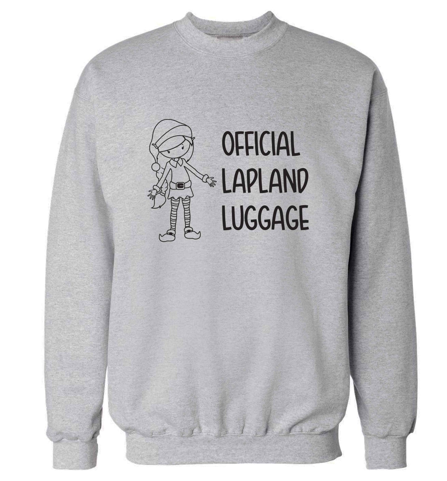 Official lapland luggage - Elf snowflake adult's unisex grey sweater 2XL