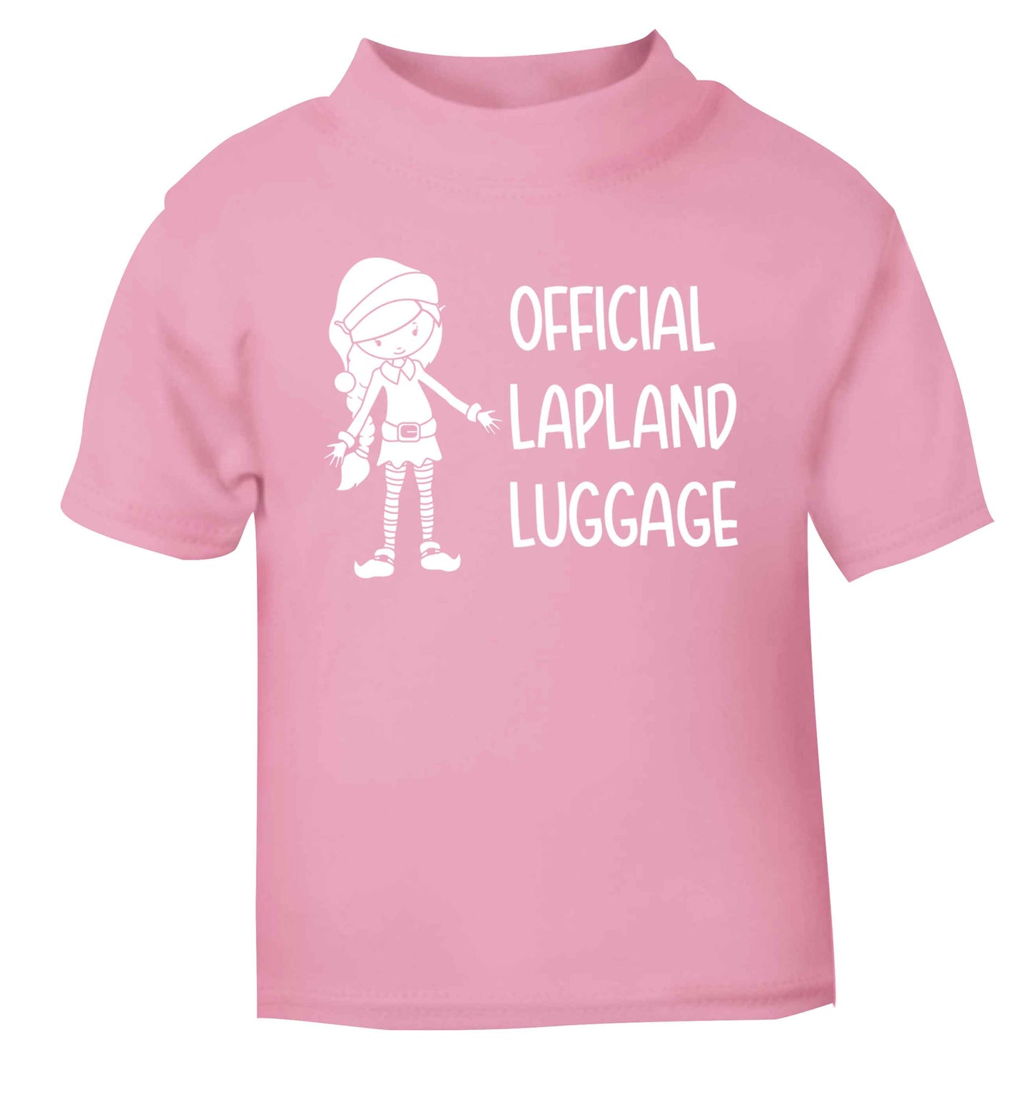 Official lapland luggage - Elf snowflake light pink baby toddler Tshirt 2 Years