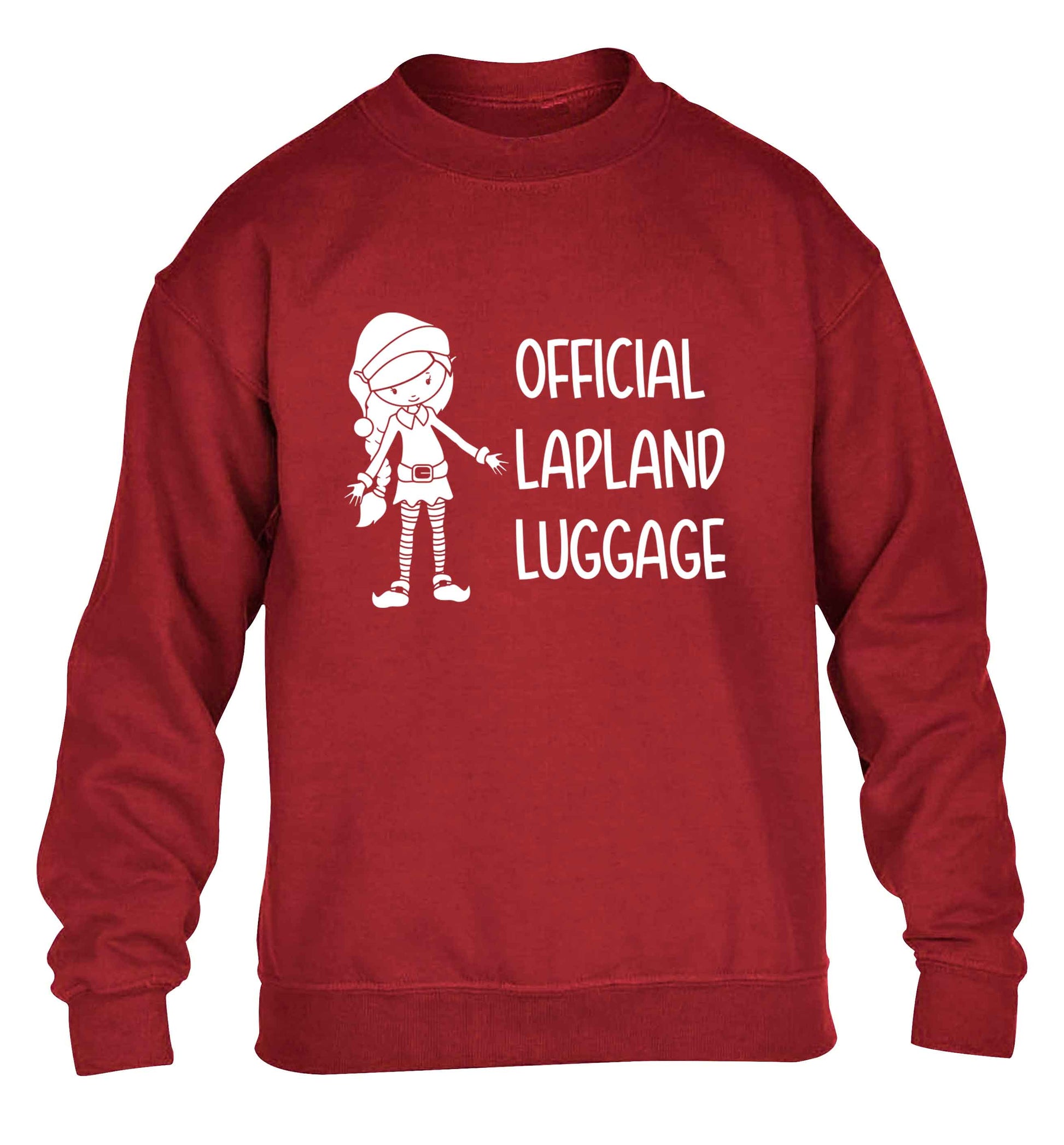 Official lapland luggage - Elf snowflake children's grey sweater 12-13 Years