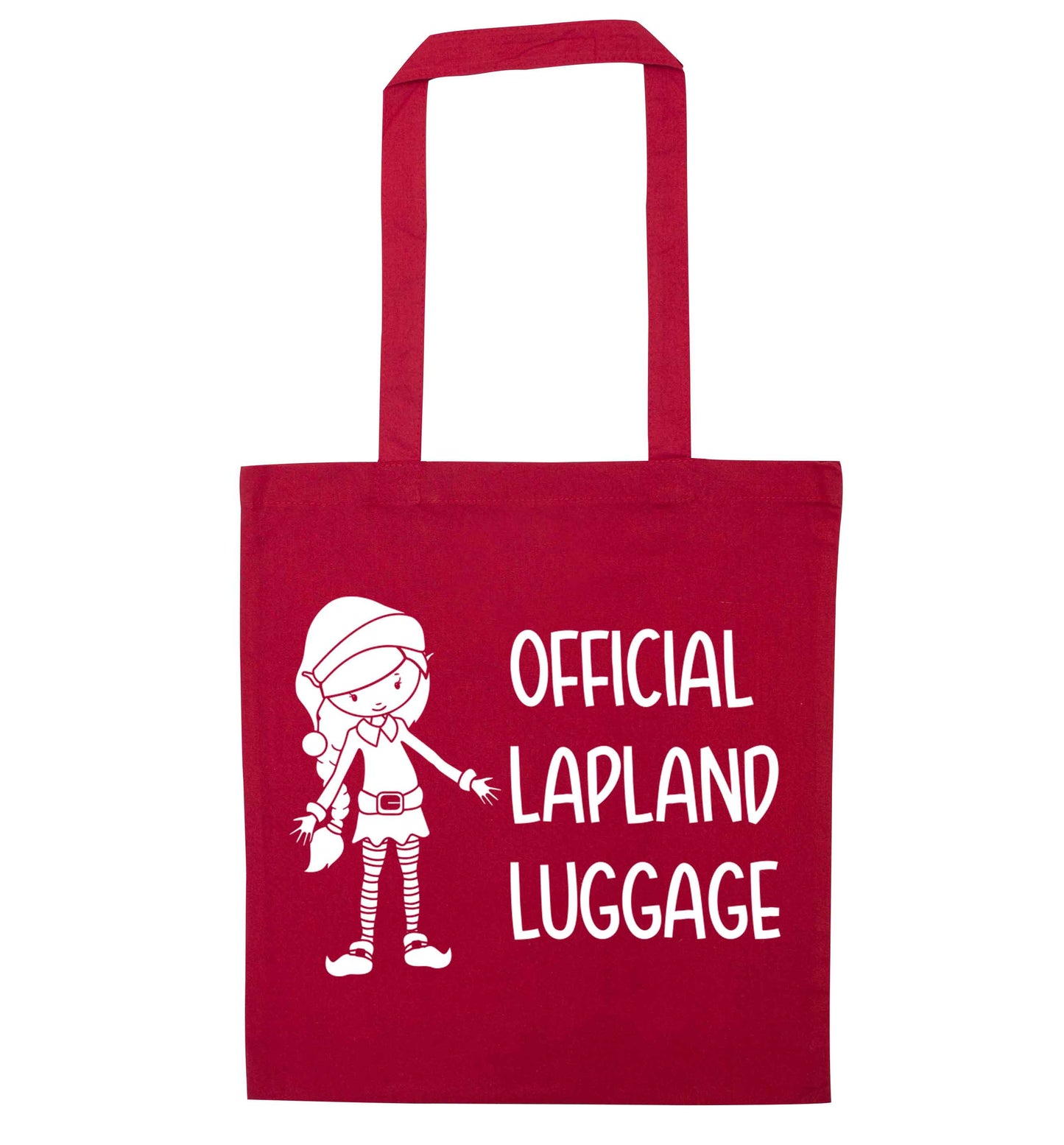 Official lapland luggage - Elf snowflake red tote bag