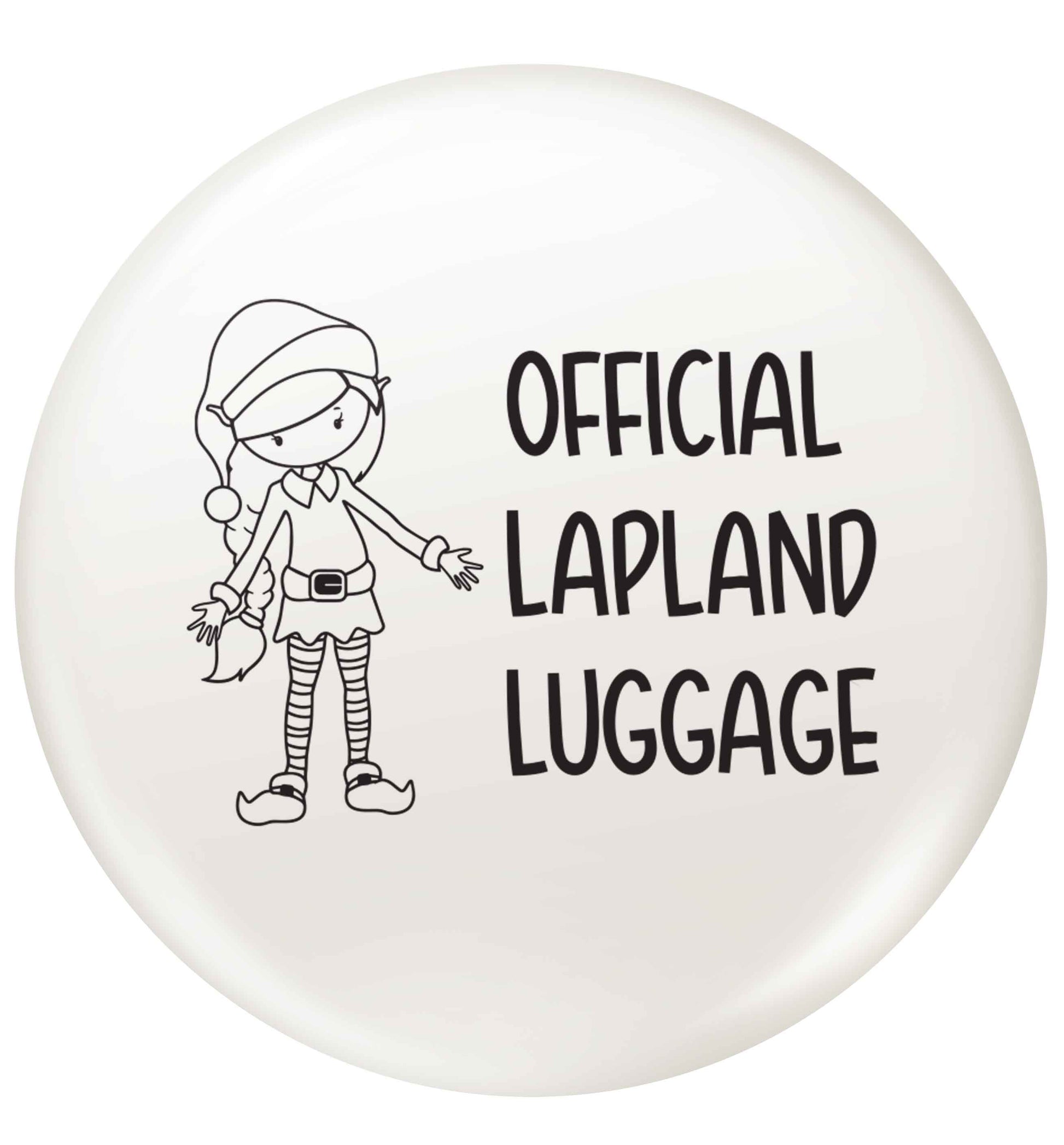 Official lapland luggage - Elf snowflake small 25mm Pin badge
