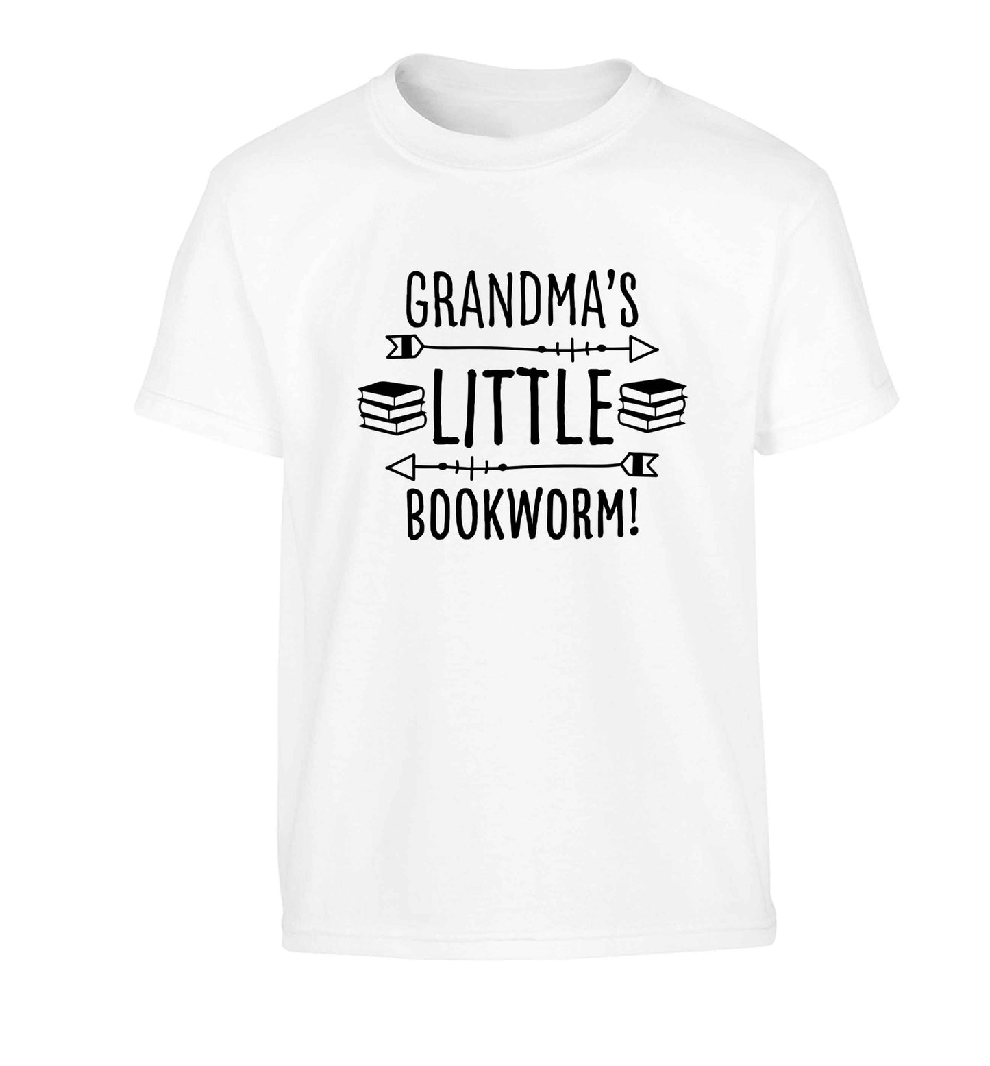 Grandma's little bookworm Children's white Tshirt 12-13 Years