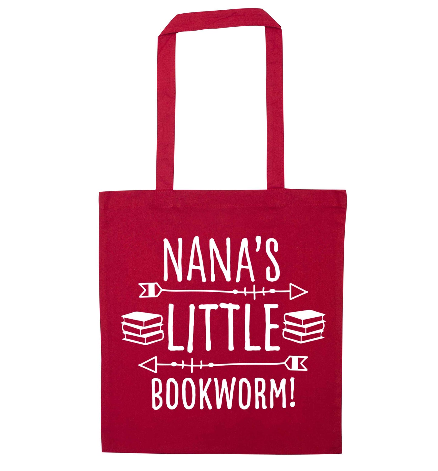 Grandad's little bookworm red tote bag