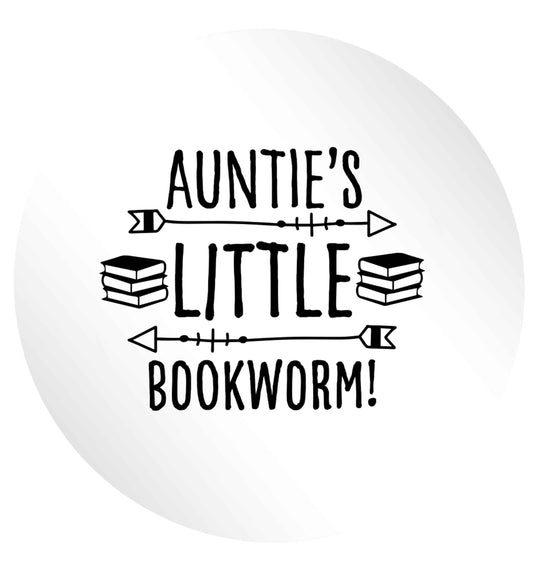 Auntie's little bookworm 24 @ 45mm matt circle stickers