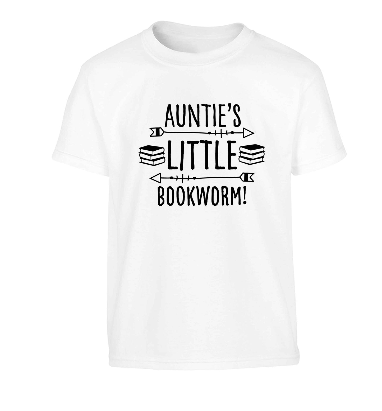 Auntie's little bookworm Children's white Tshirt 12-13 Years