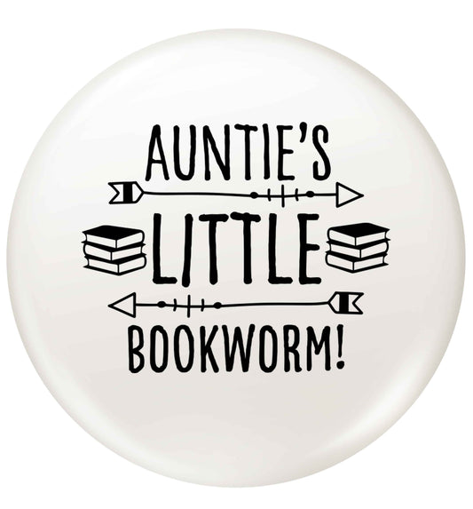 Auntie's little bookworm small 25mm Pin badge