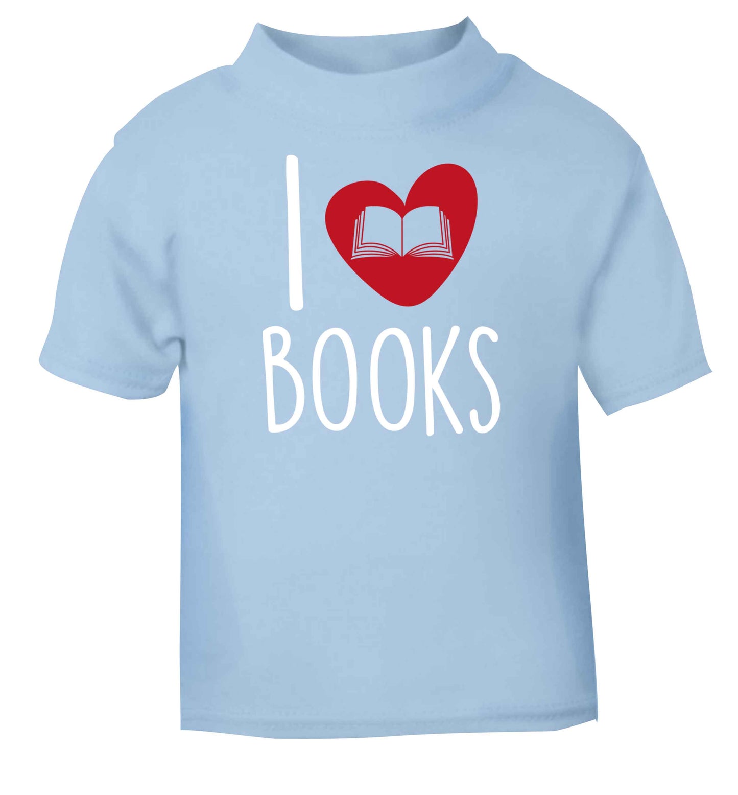 I love books light blue baby toddler Tshirt 2 Years