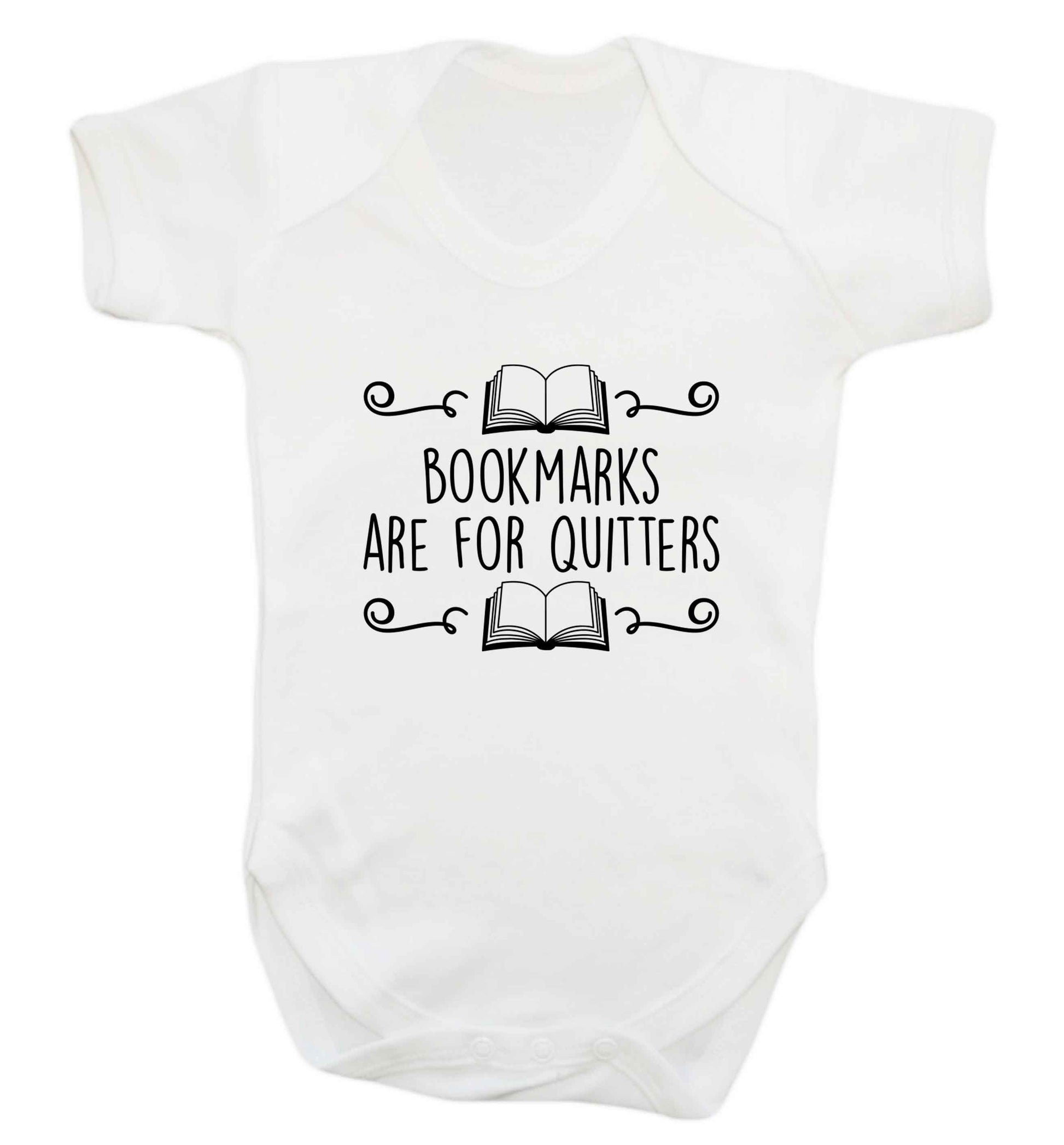 Bookmarks are for quitters baby vest white 18-24 months