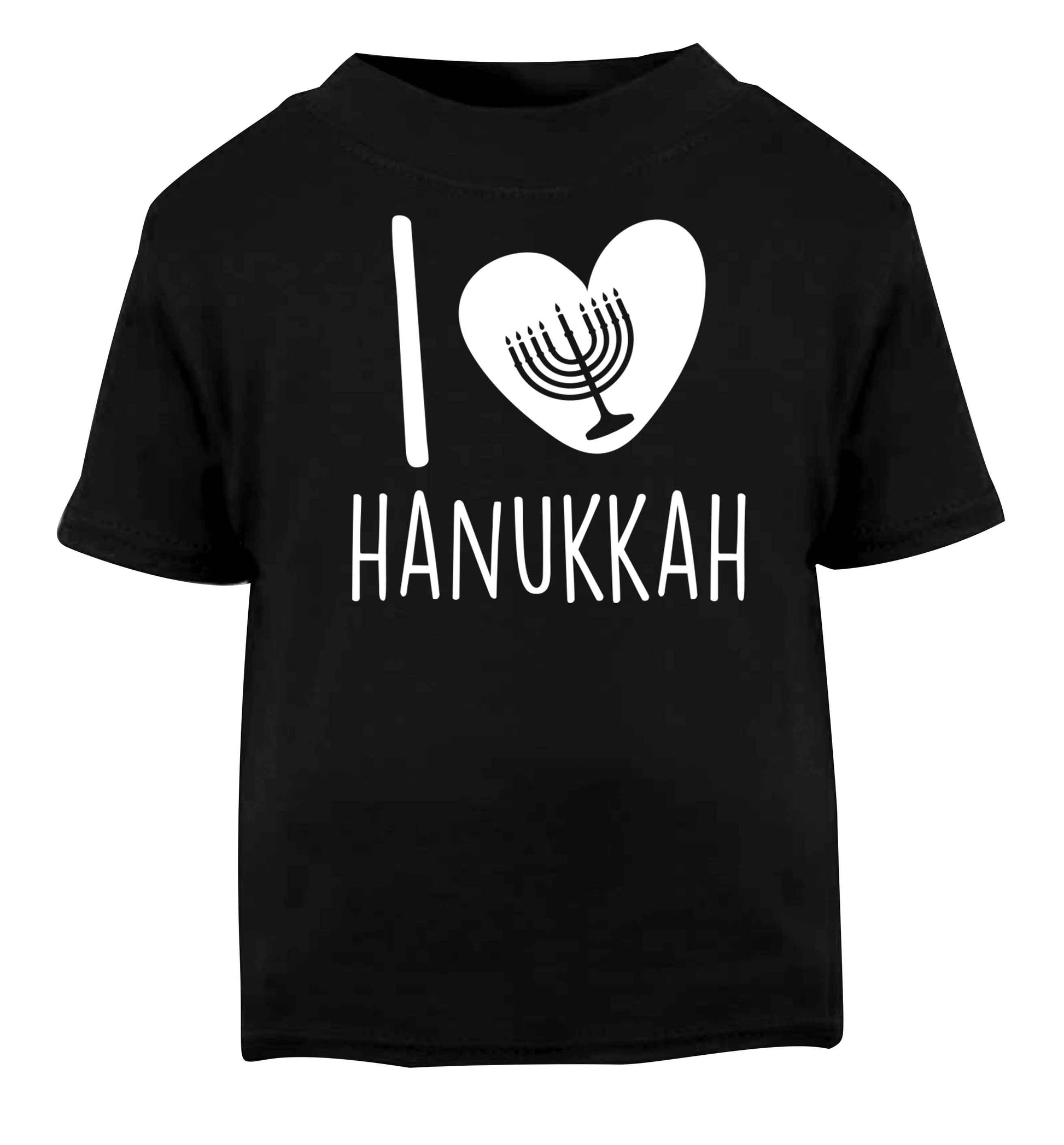 I love hanukkah Black baby toddler Tshirt 2 years