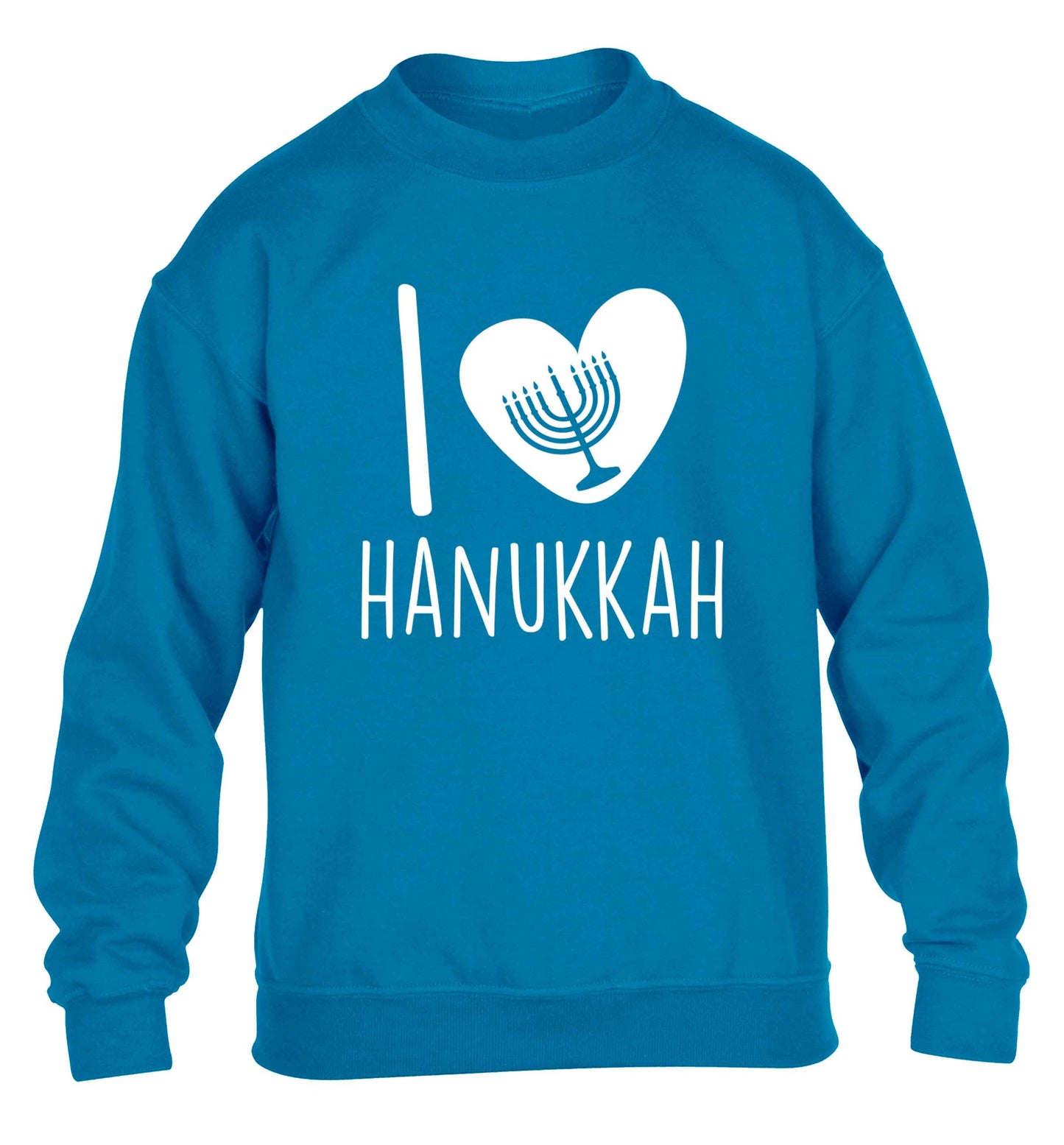I love hanukkah children's blue sweater 12-13 Years