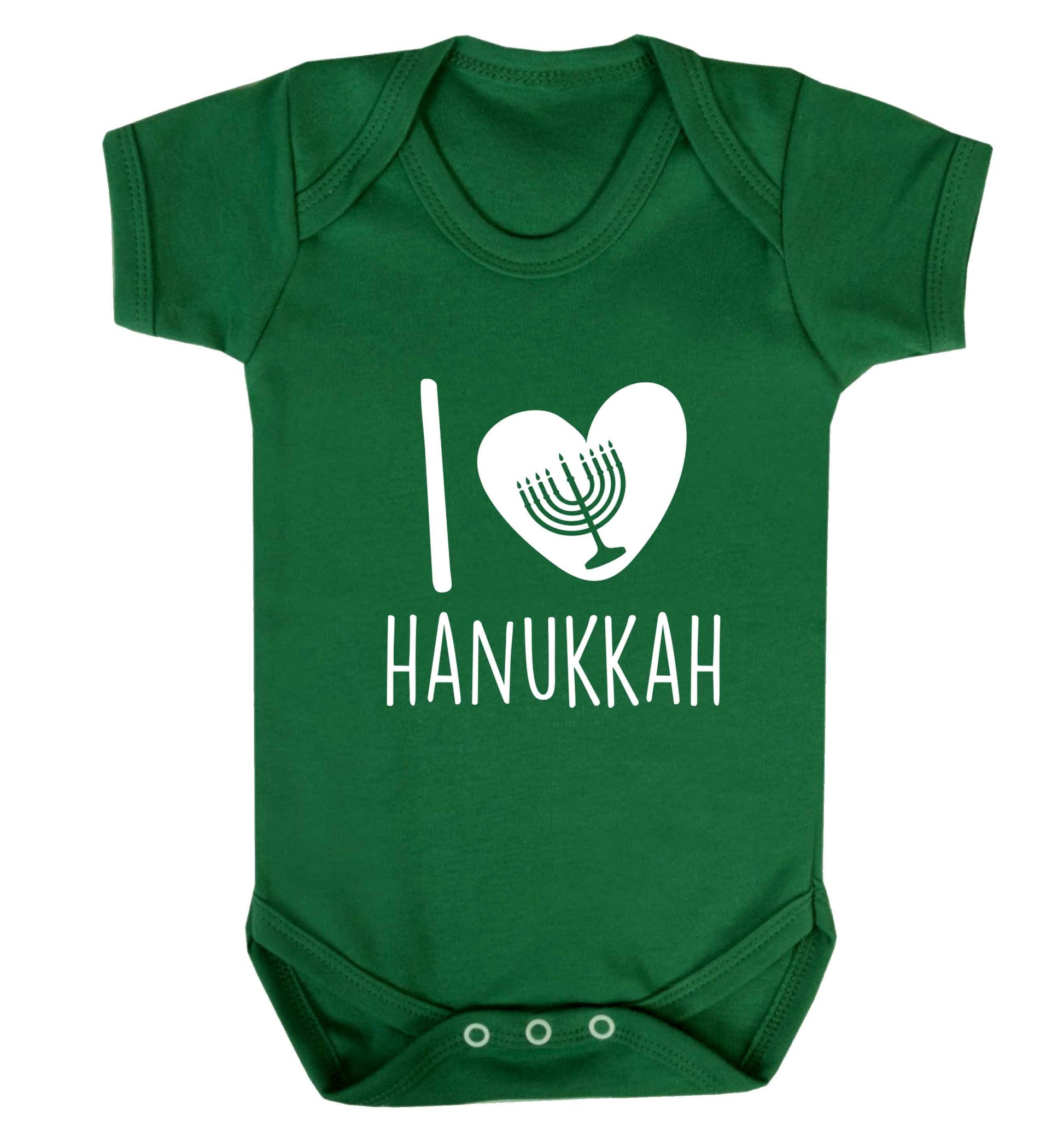 I love hanukkah baby vest green 18-24 months