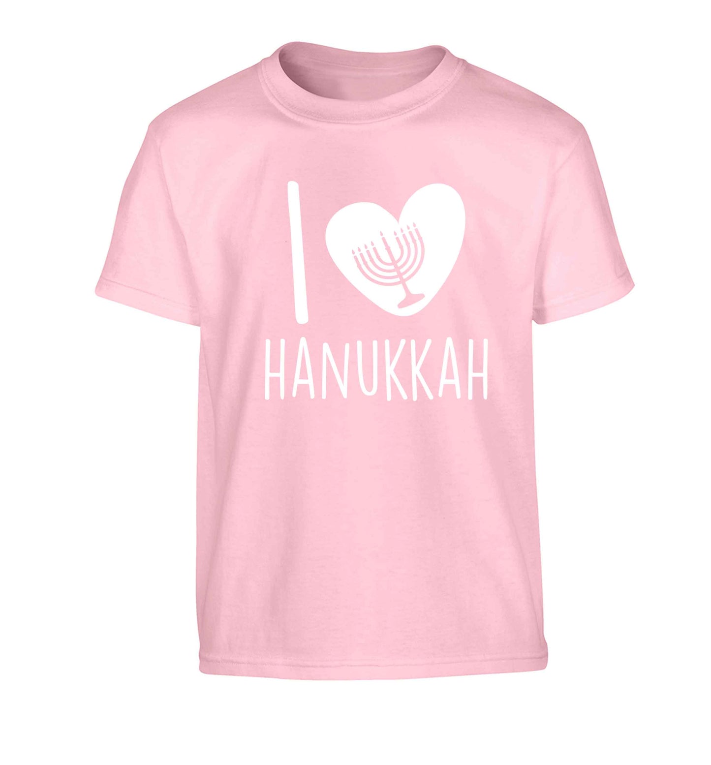 I love hanukkah Children's light pink Tshirt 12-13 Years