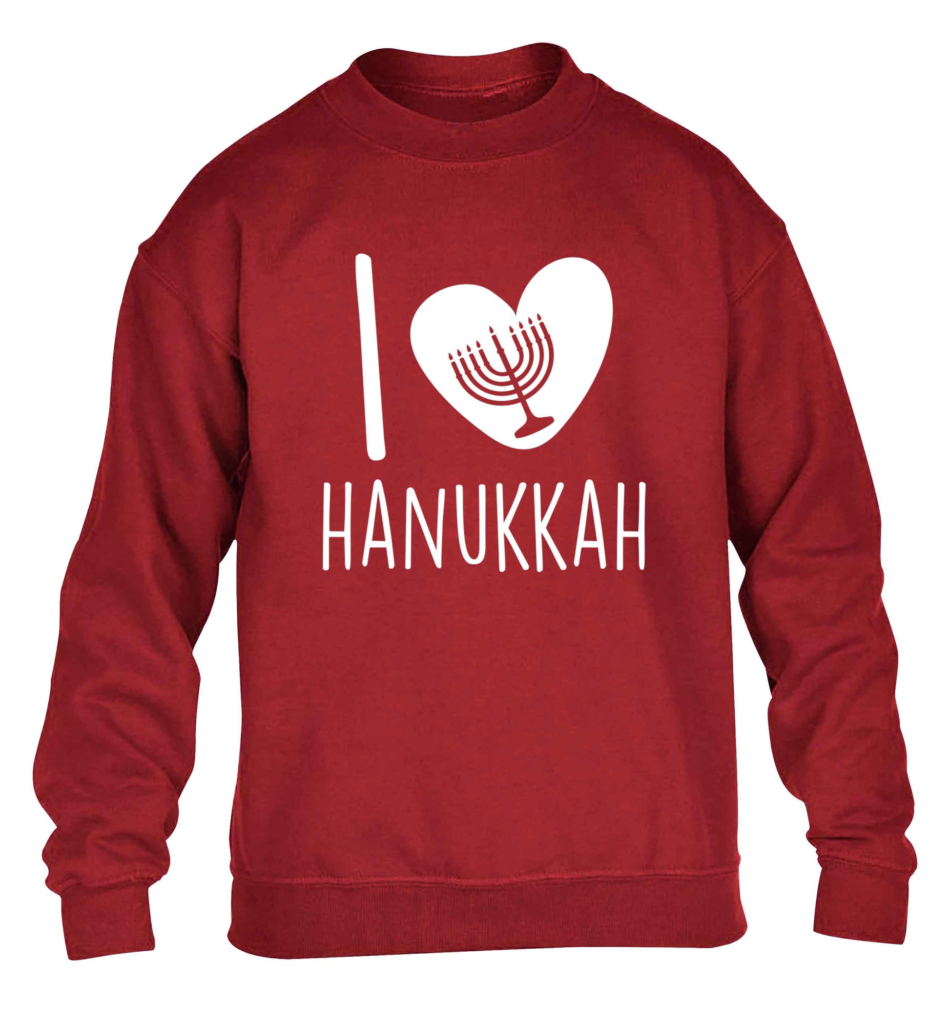 I love hanukkah children's grey sweater 12-13 Years