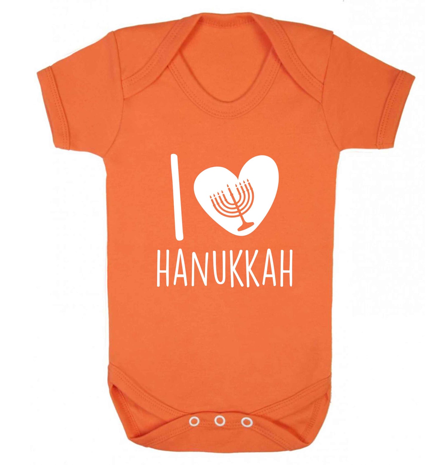 I love hanukkah baby vest orange 18-24 months
