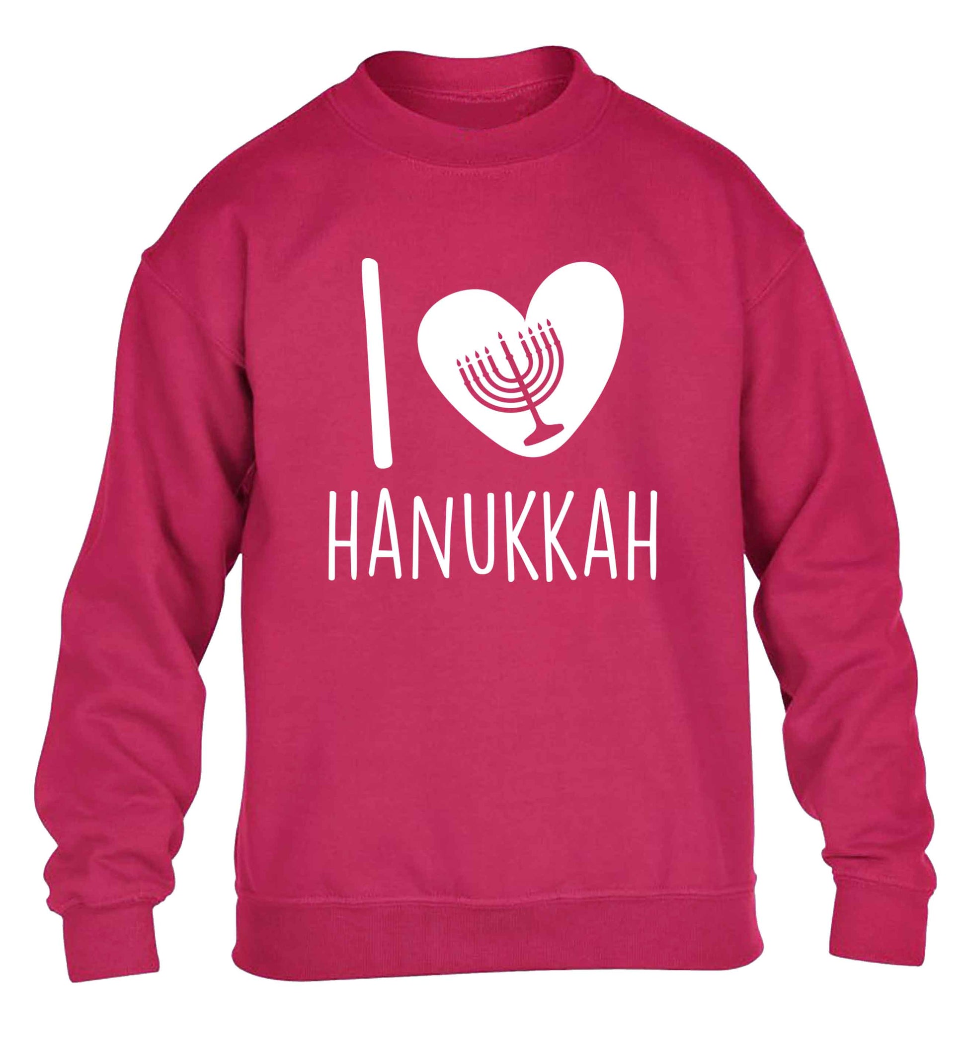 I love hanukkah children's pink sweater 12-13 Years