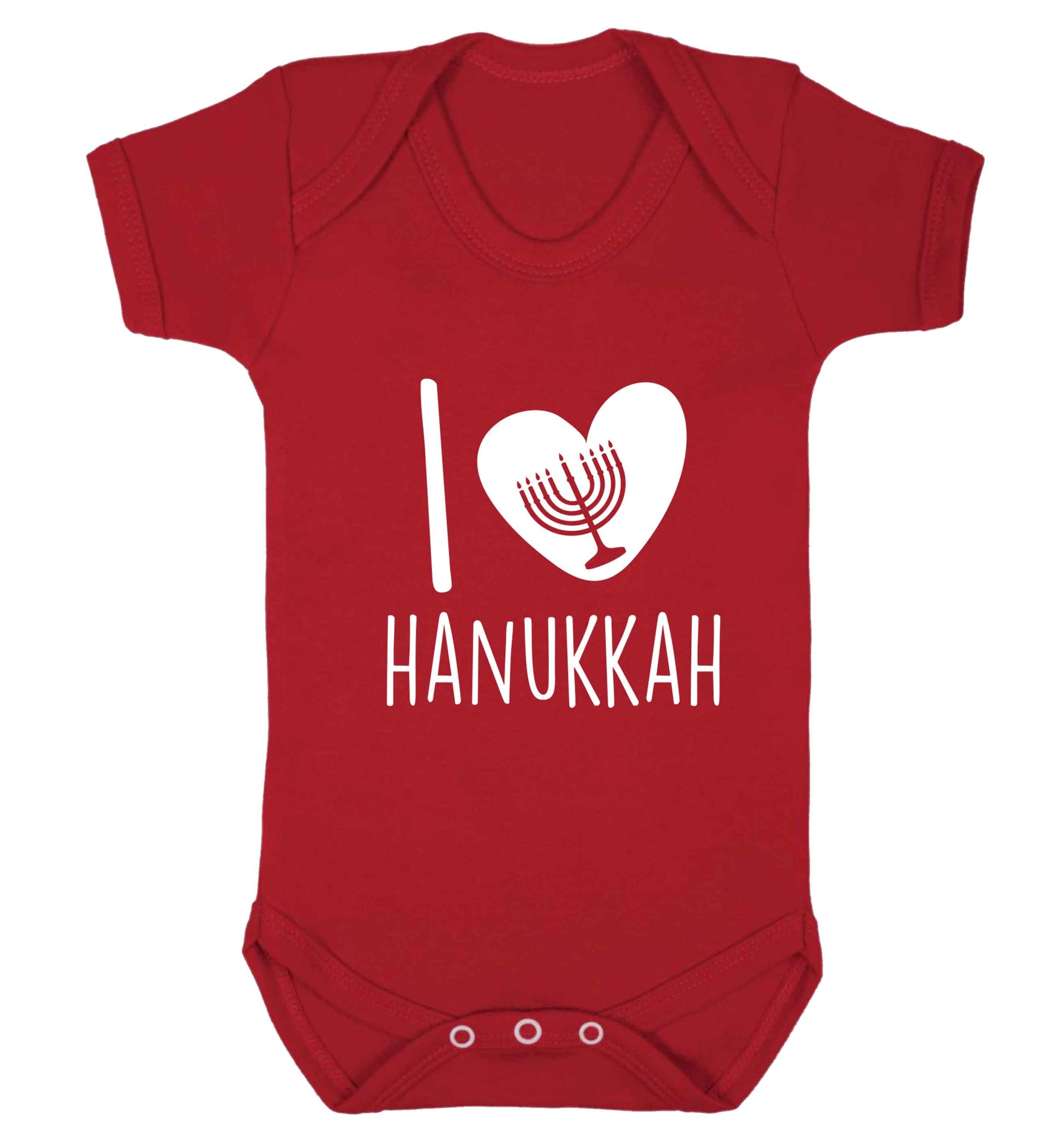 I love hanukkah baby vest red 18-24 months
