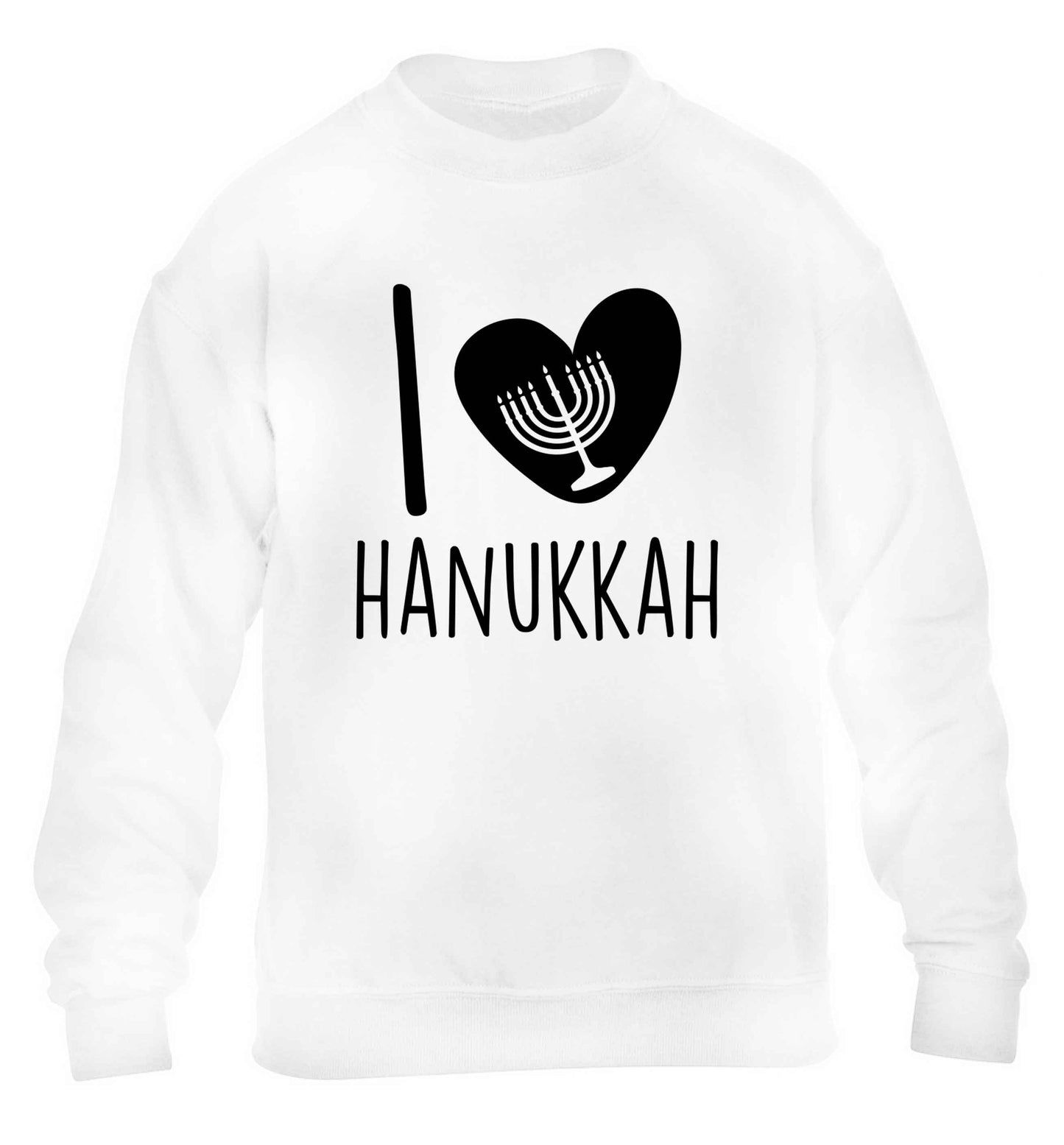 I love hanukkah children's white sweater 12-13 Years