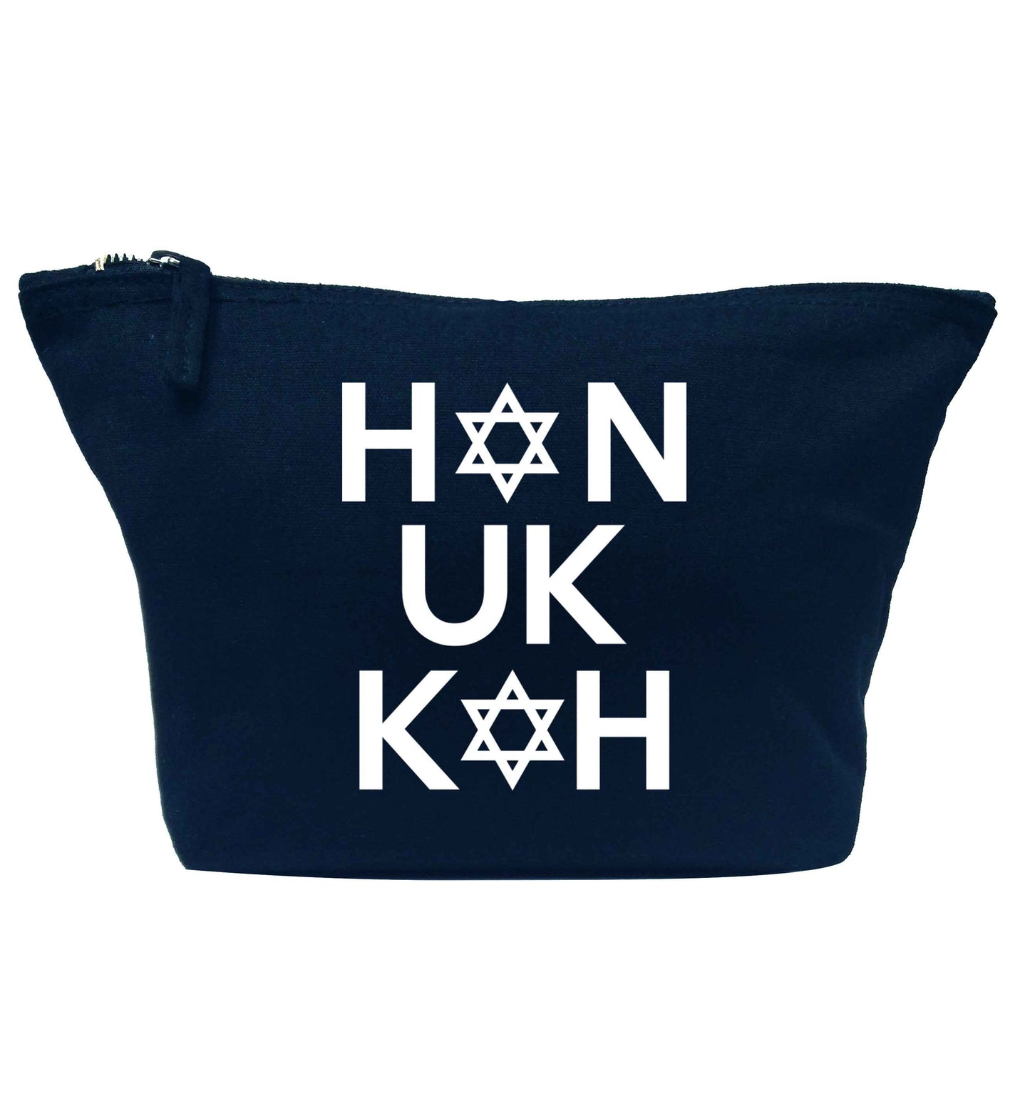 Han uk kah  Hanukkah star of david navy makeup bag