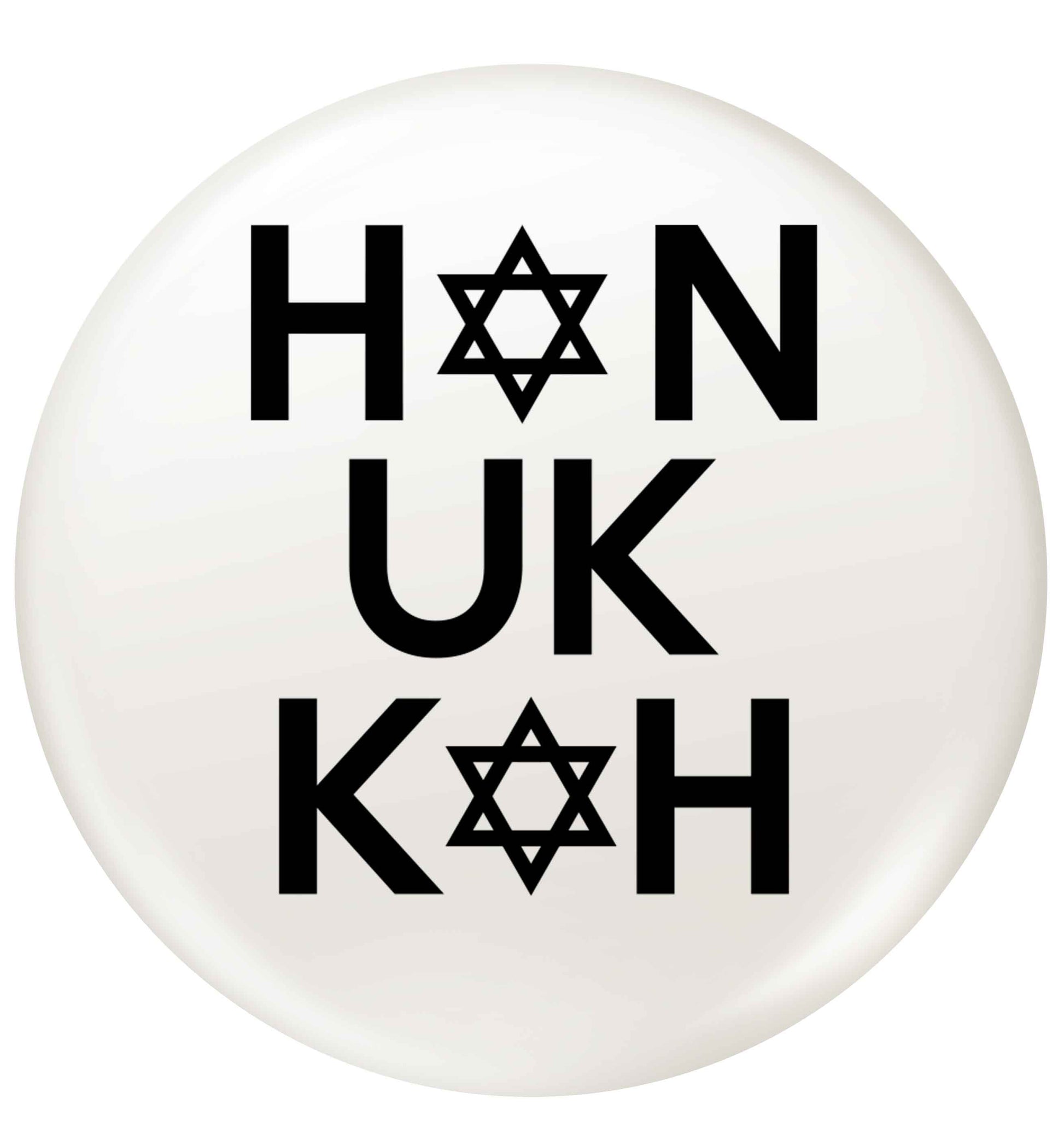 Han uk kah  Hanukkah star of david small 25mm Pin badge