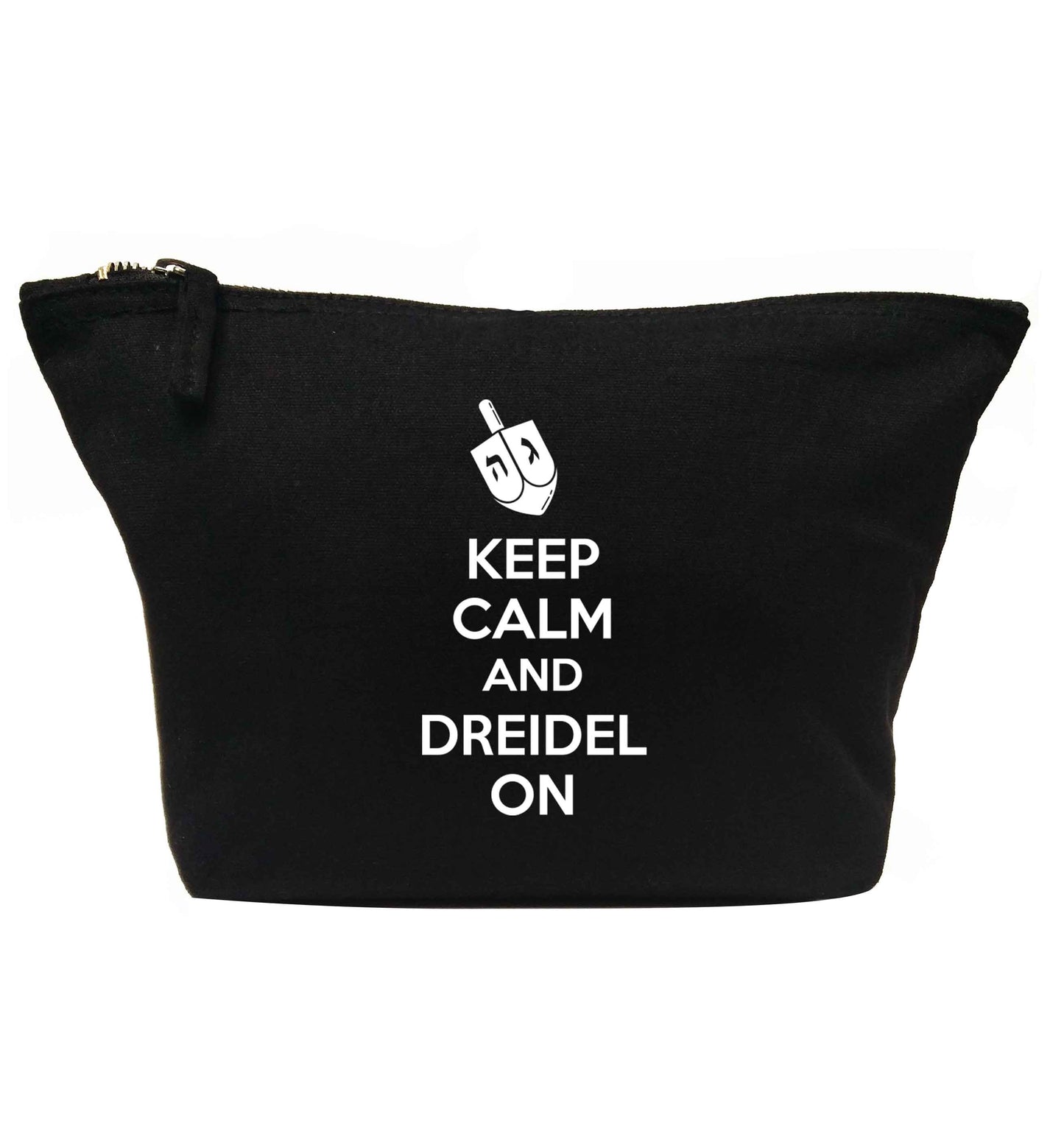 Keep calm and dreidel on | Makeup / wash bag