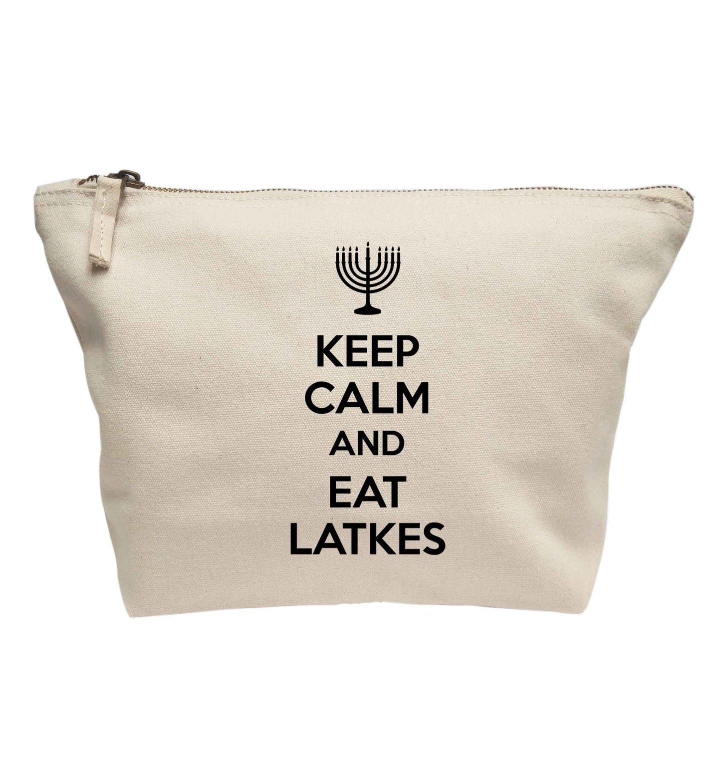 Keep calm and eat latkes | Makeup / wash bag