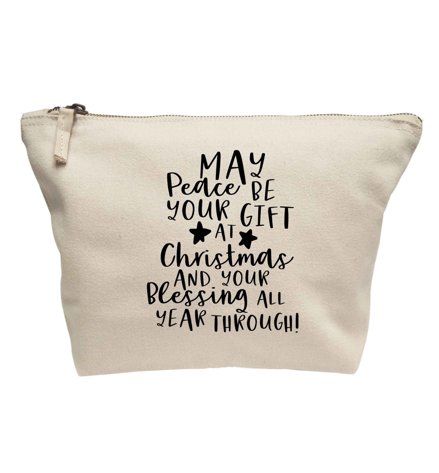 Peace be your Gift at Christmas Gift | Makeup / wash bag