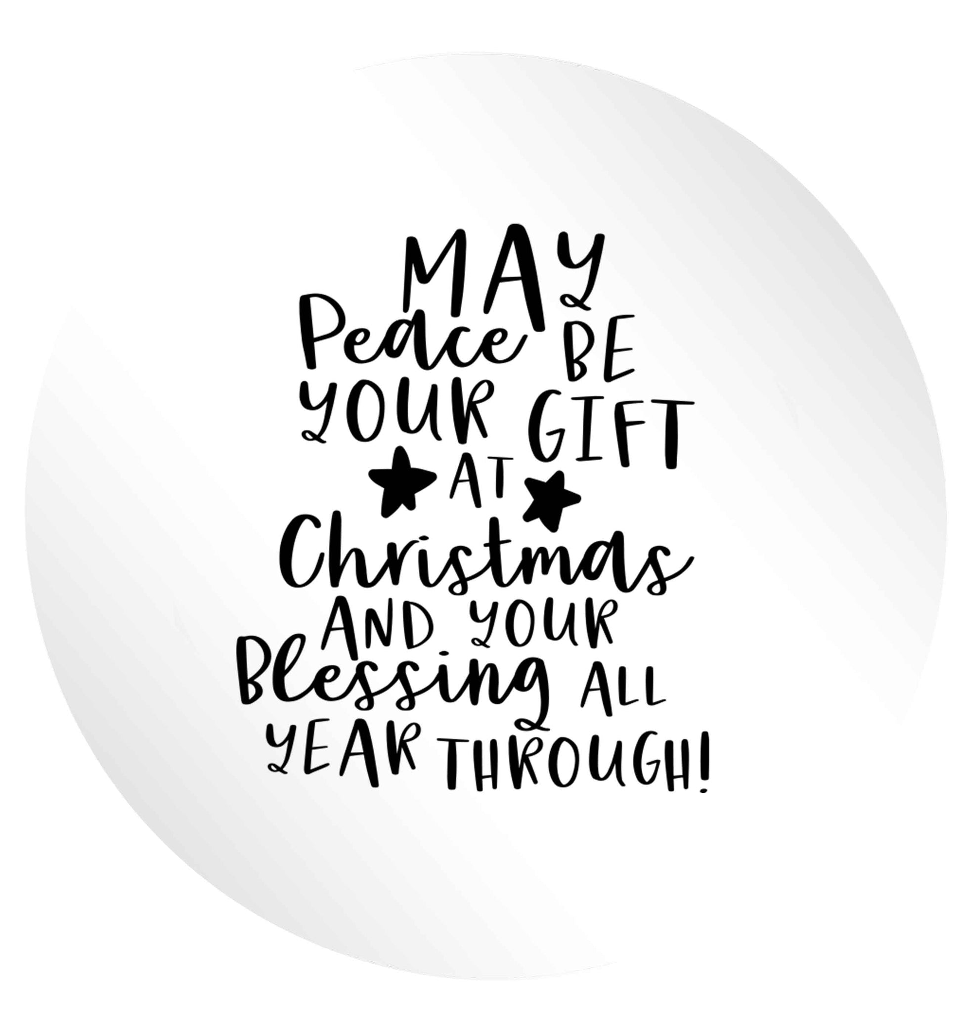 Peace be your Gift at Christmas Gift 24 @ 45mm matt circle stickers