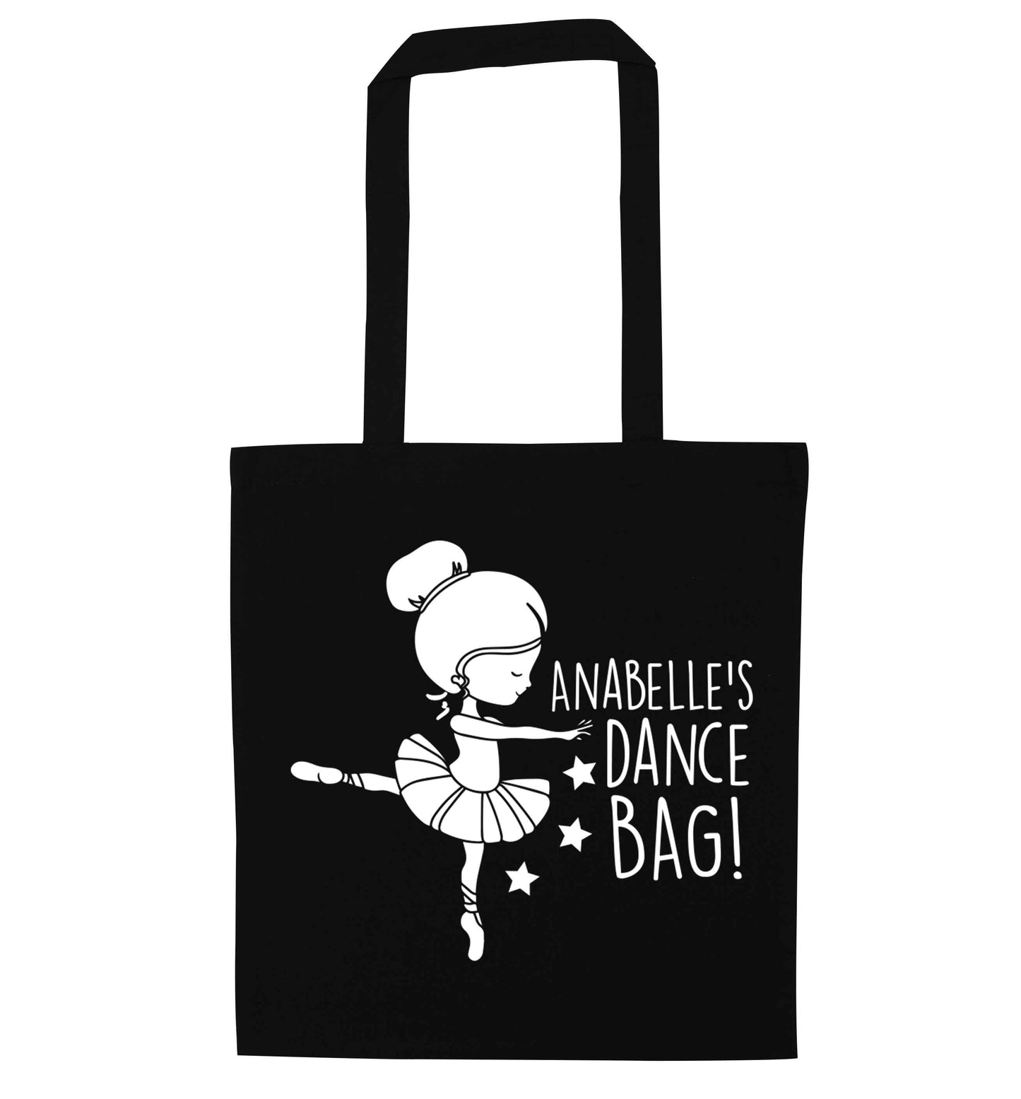 Personalised Ballet Dance Bag black tote bag