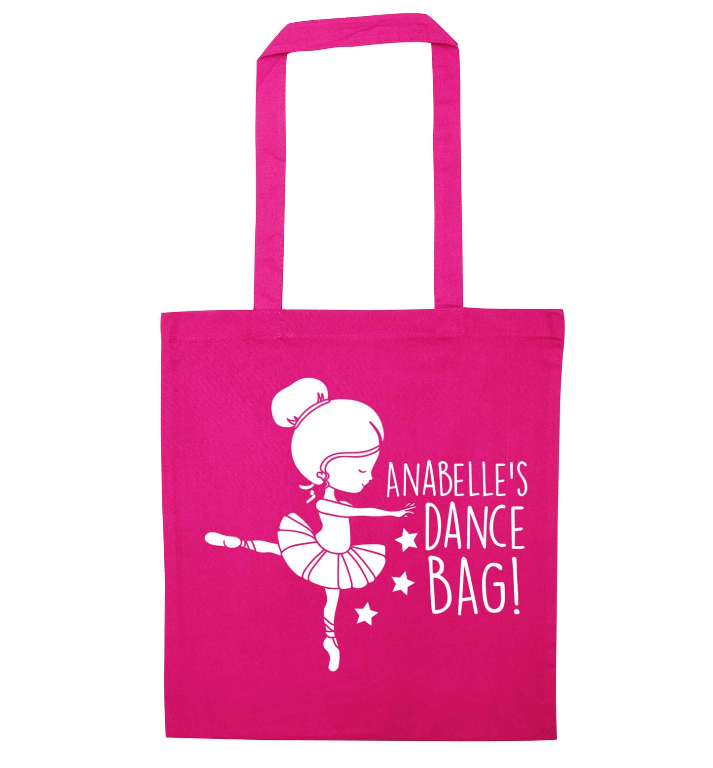Personalised Ballet Dance Bag pink tote bag