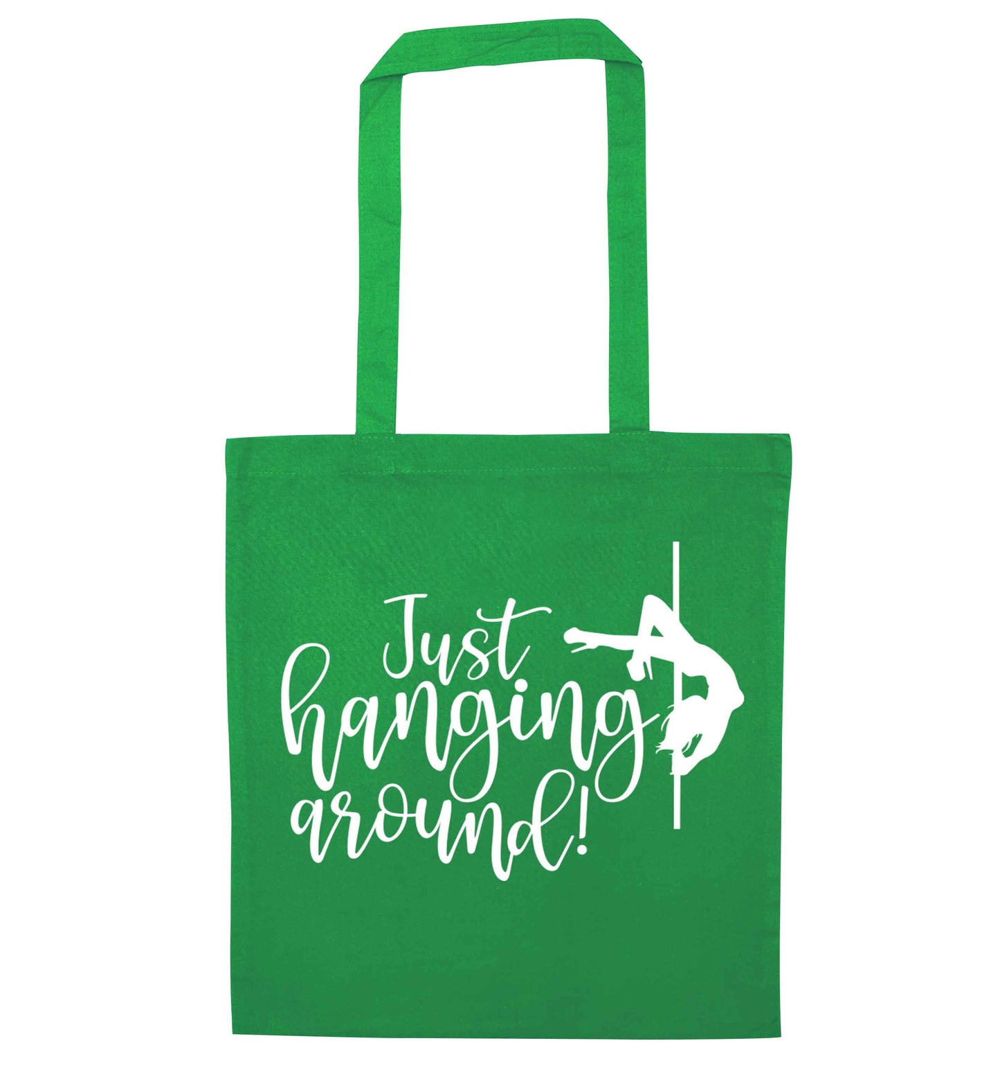 Best Things Happen Dancing green tote bag
