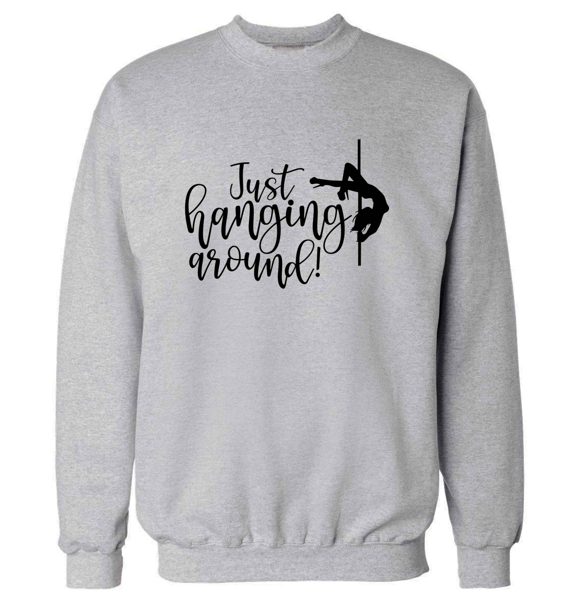Best Things Happen Dancing adult's unisex grey sweater 2XL