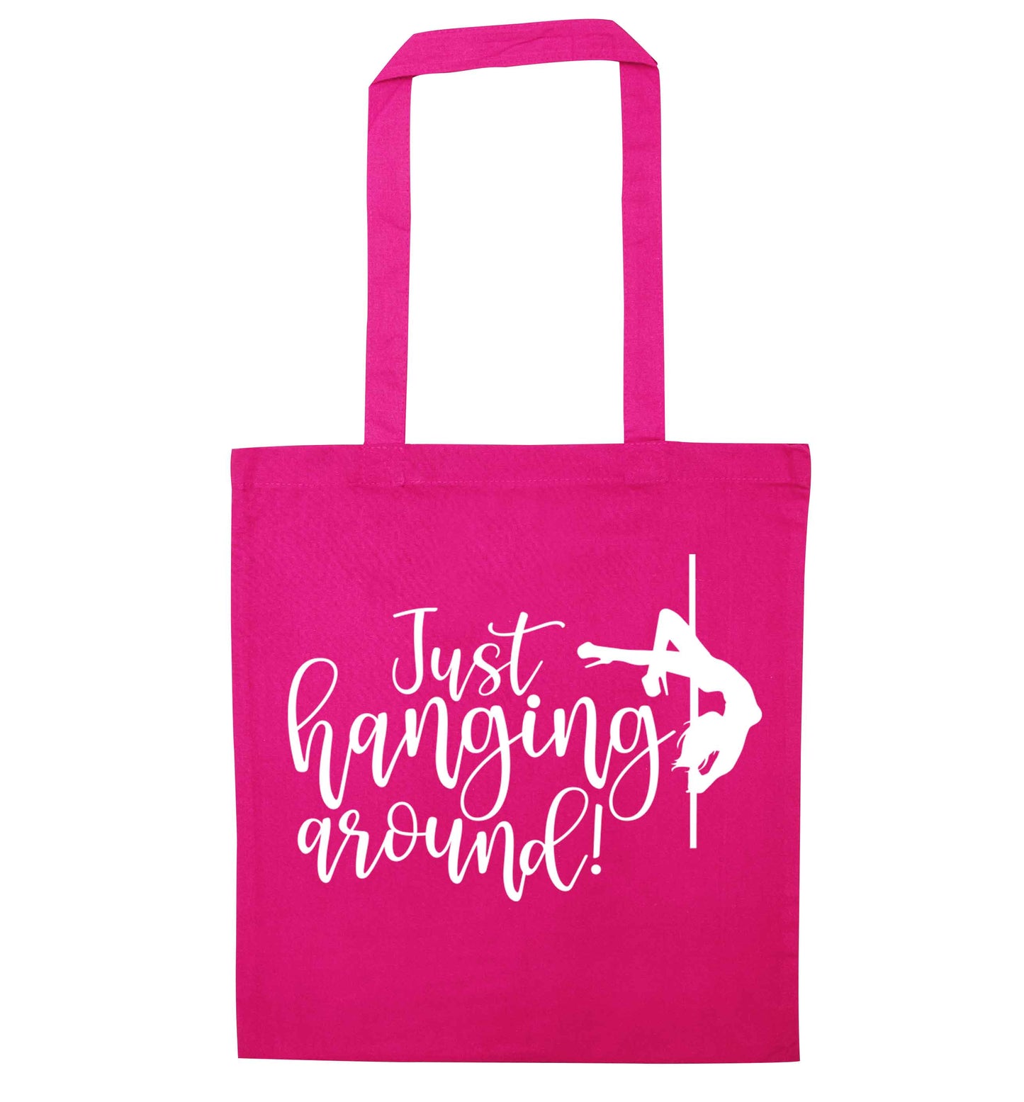 Best Things Happen Dancing pink tote bag