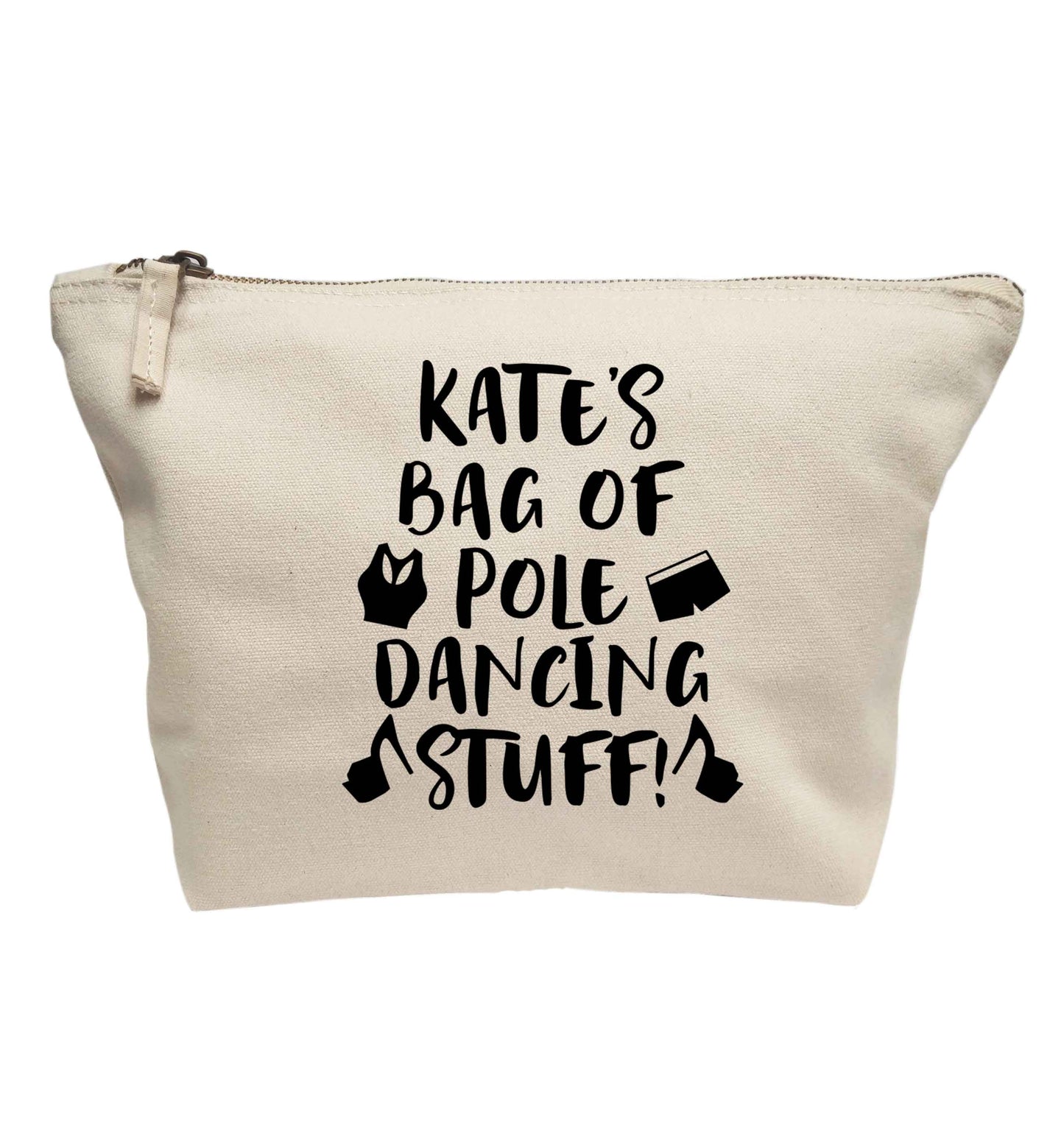 Personalised bag of pole dancing stuff | Makeup / wash bag