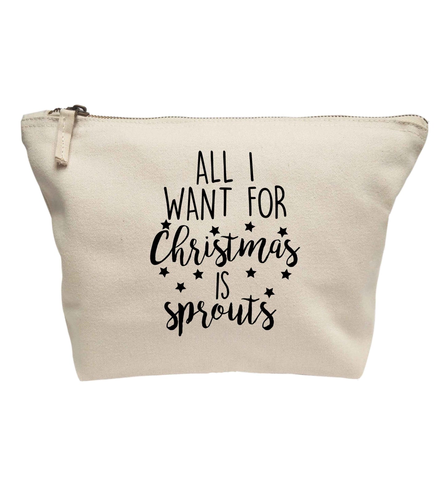 All I want for Christmas is sprouts | Makeup / wash bag