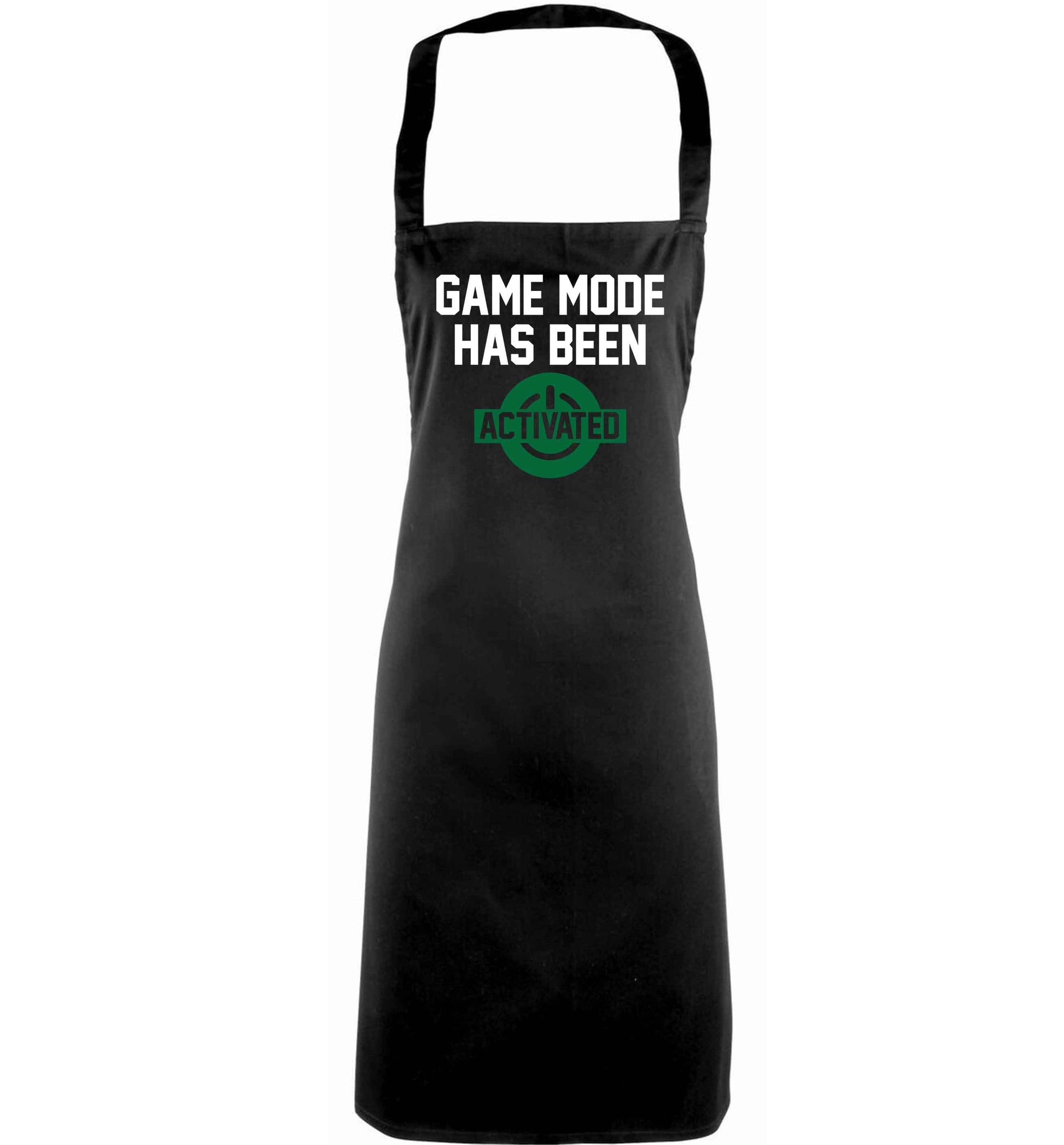 Game mode has been activated adults black apron