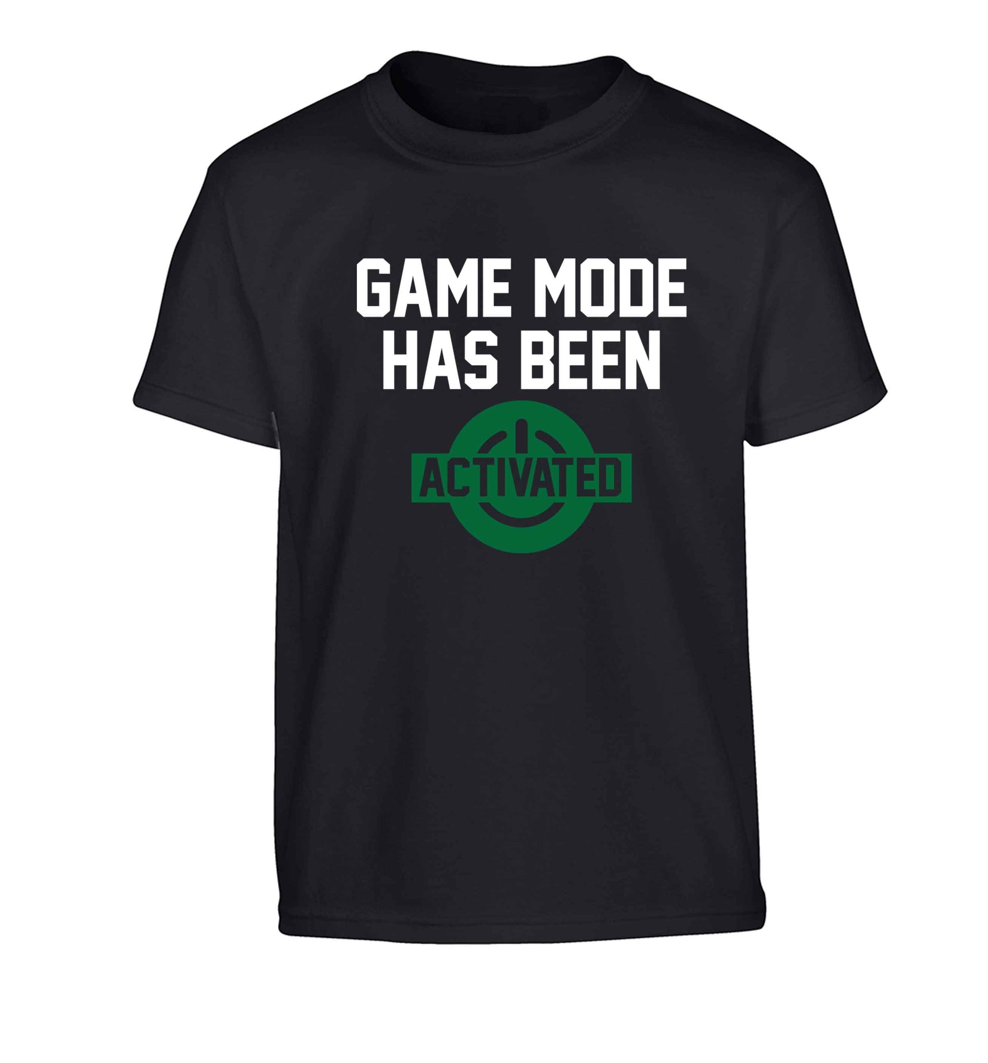 Game mode has been activated Children's black Tshirt 12-13 Years