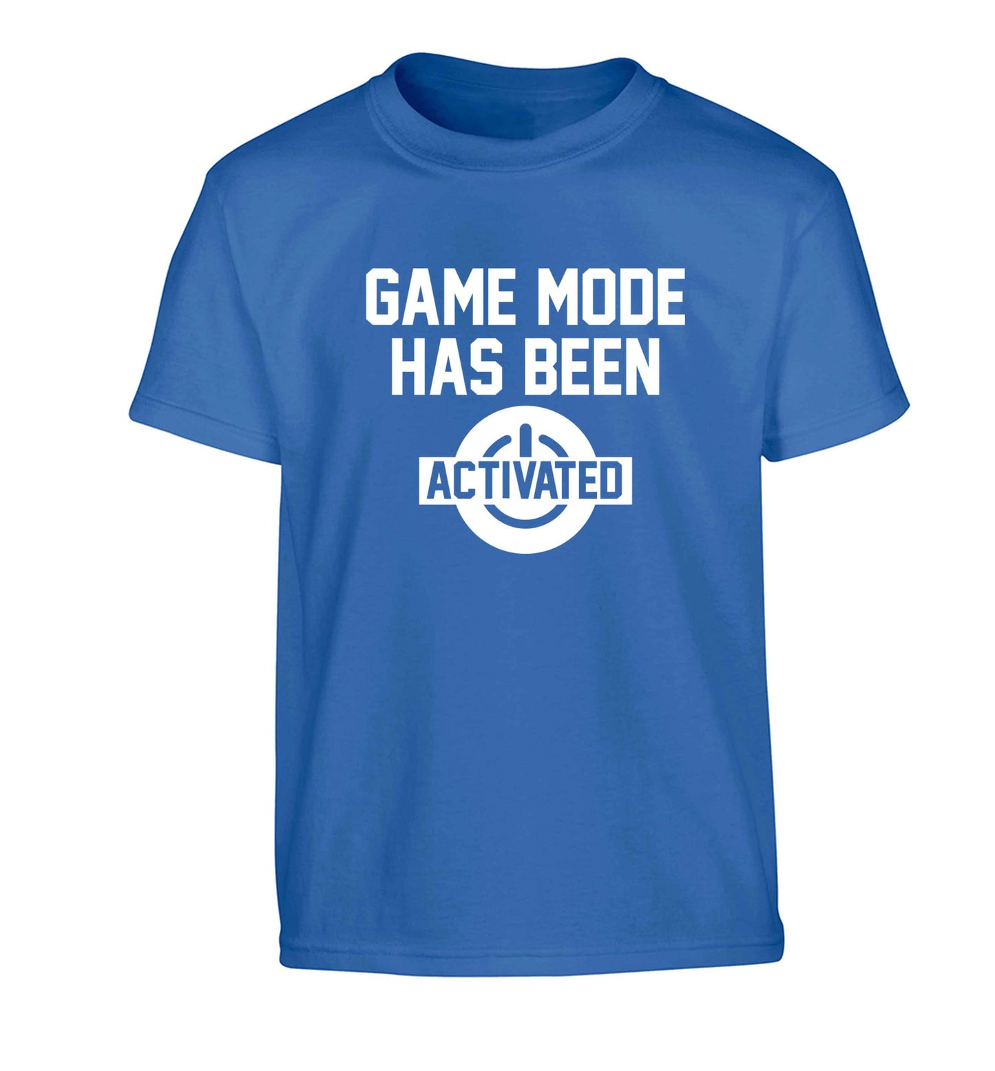Game mode has been activated Children's blue Tshirt 12-13 Years