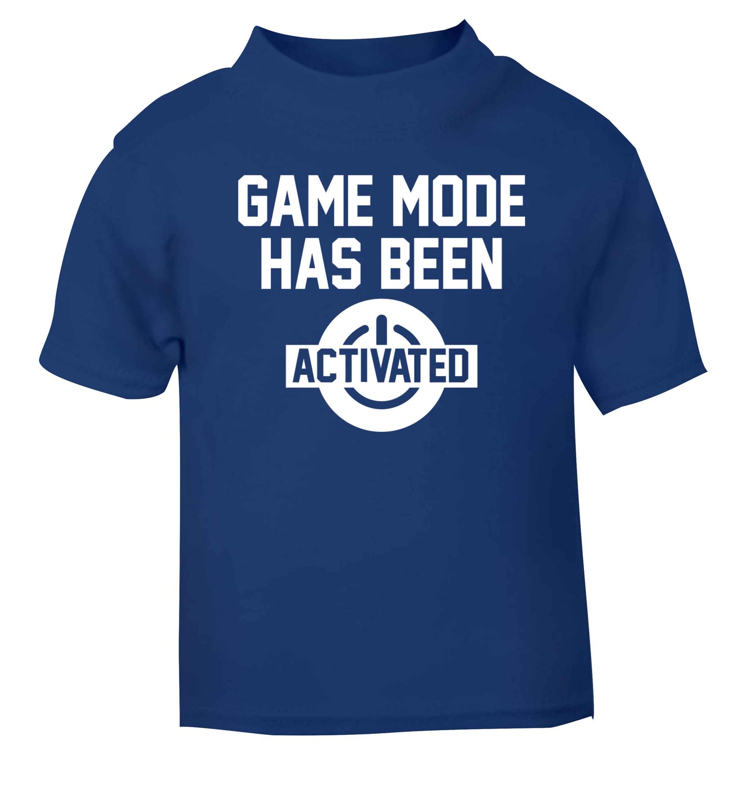 Game mode has been activated blue baby toddler Tshirt 2 Years
