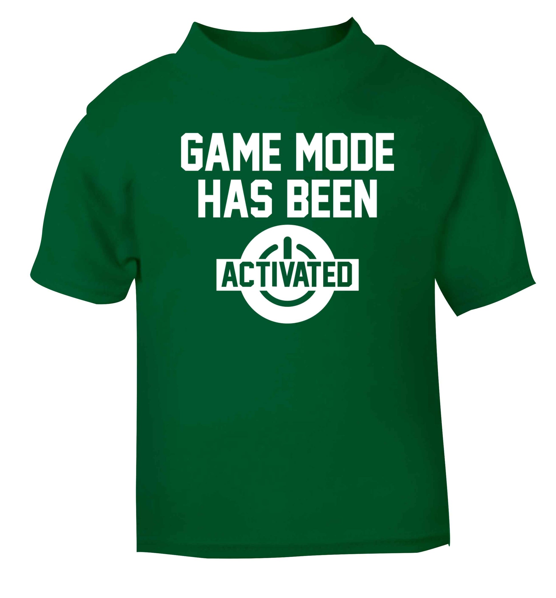 Game mode has been activated green baby toddler Tshirt 2 Years