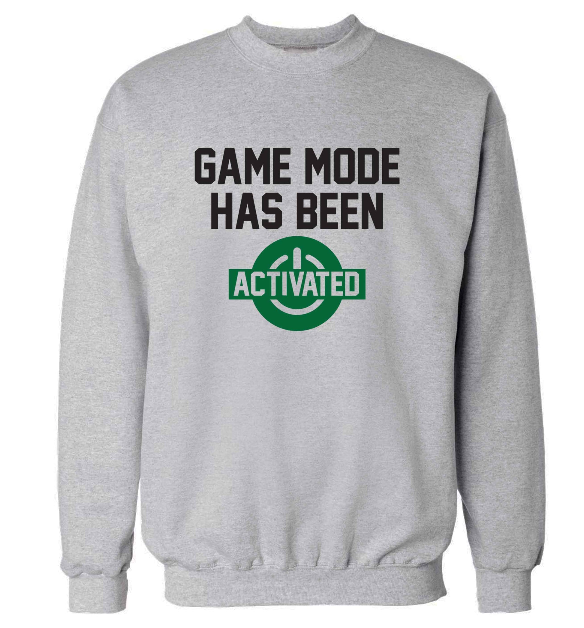 Game mode has been activated adult's unisex grey sweater 2XL